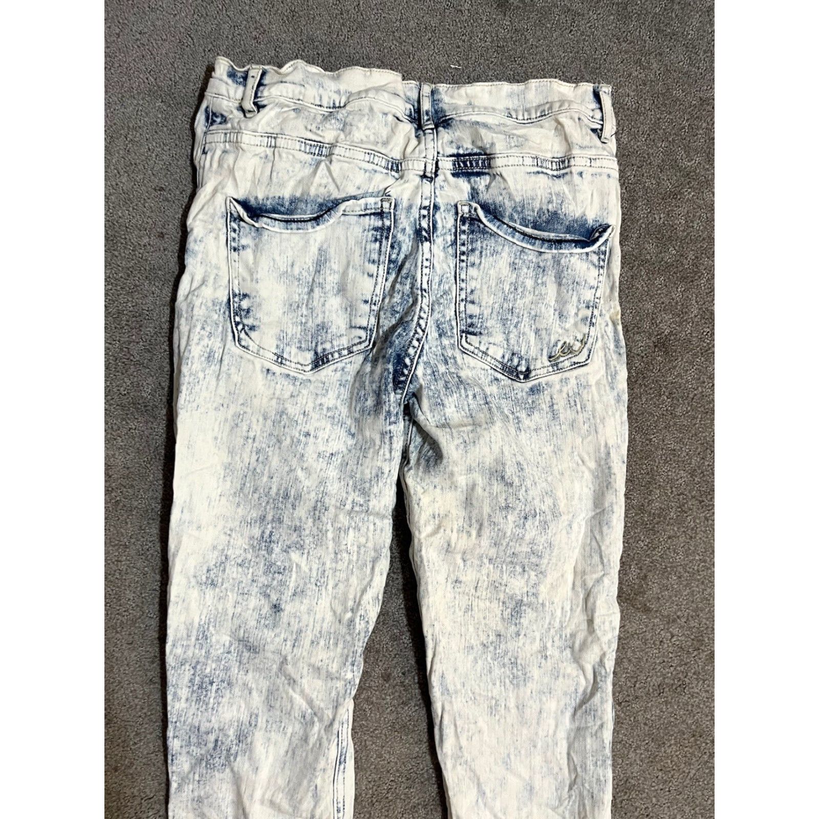 Express Express Jeans Women's Jeans Distressed Mid Rise Ankle 5-Pocket Blue 4 Size 27" / US 4 / IT 40 - 5 Thumbnail