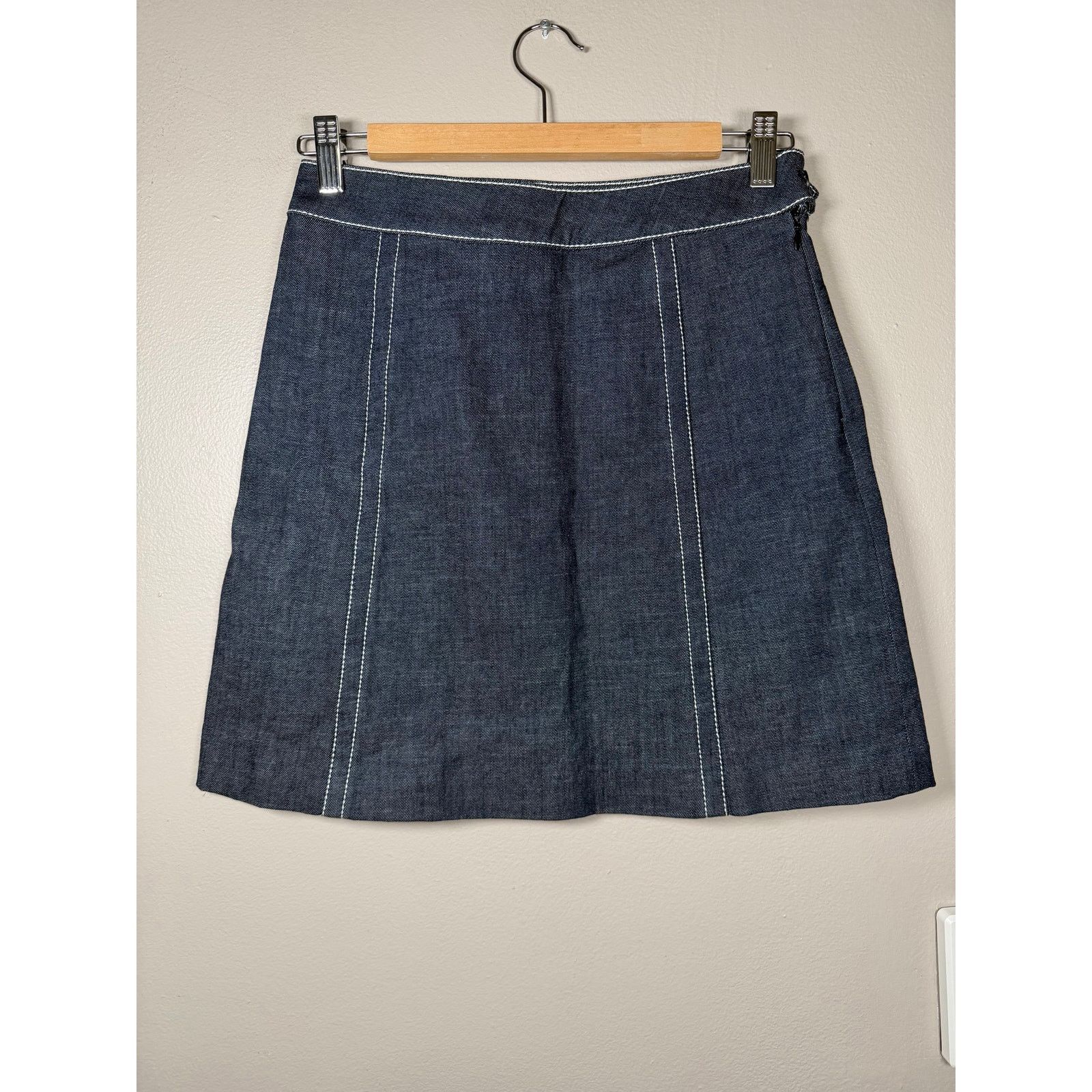Prada Prada Denim Mini Skirt size 36/4 US Size 27" / US 4 / IT 40 - 3 Thumbnail