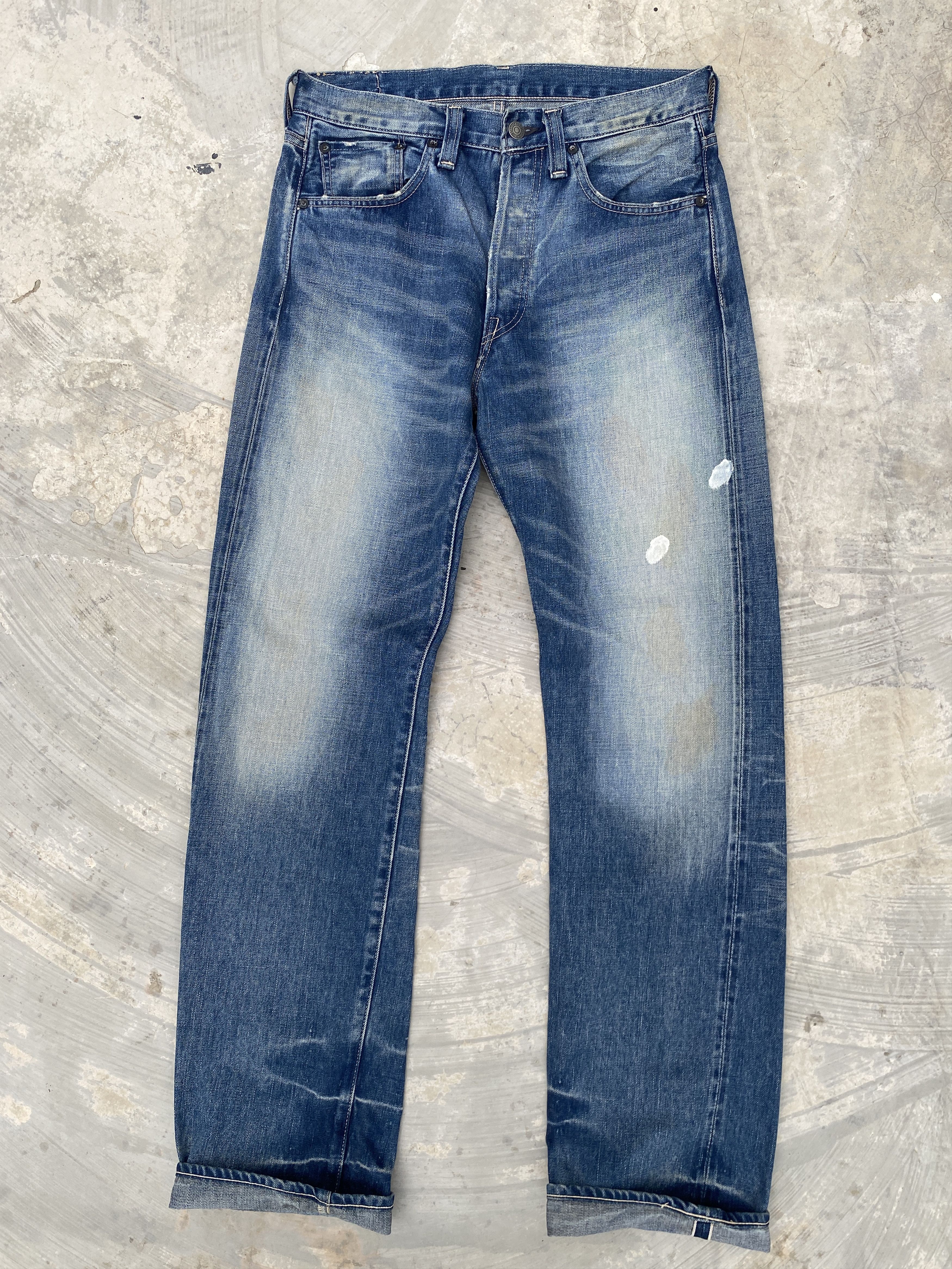 image of Levis Lvc 501Xx Big E 1947 Selvedge Denim in Indigo, Men's (Size 32)