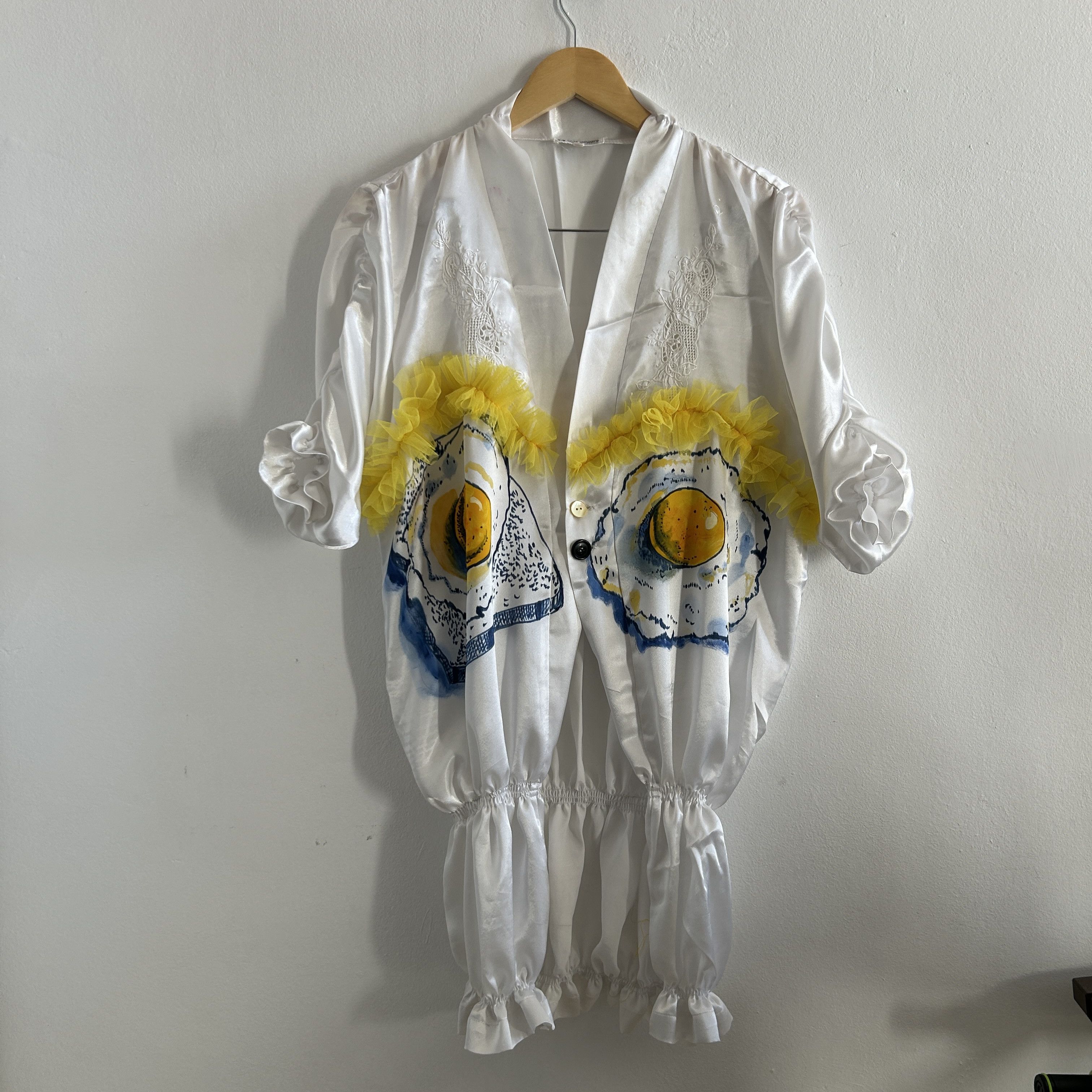 Custommade Vintage Reworked Sleep Fried Eggs Shirt Size XS / US 0-2 / IT 36-38 - 9 Thumbnail