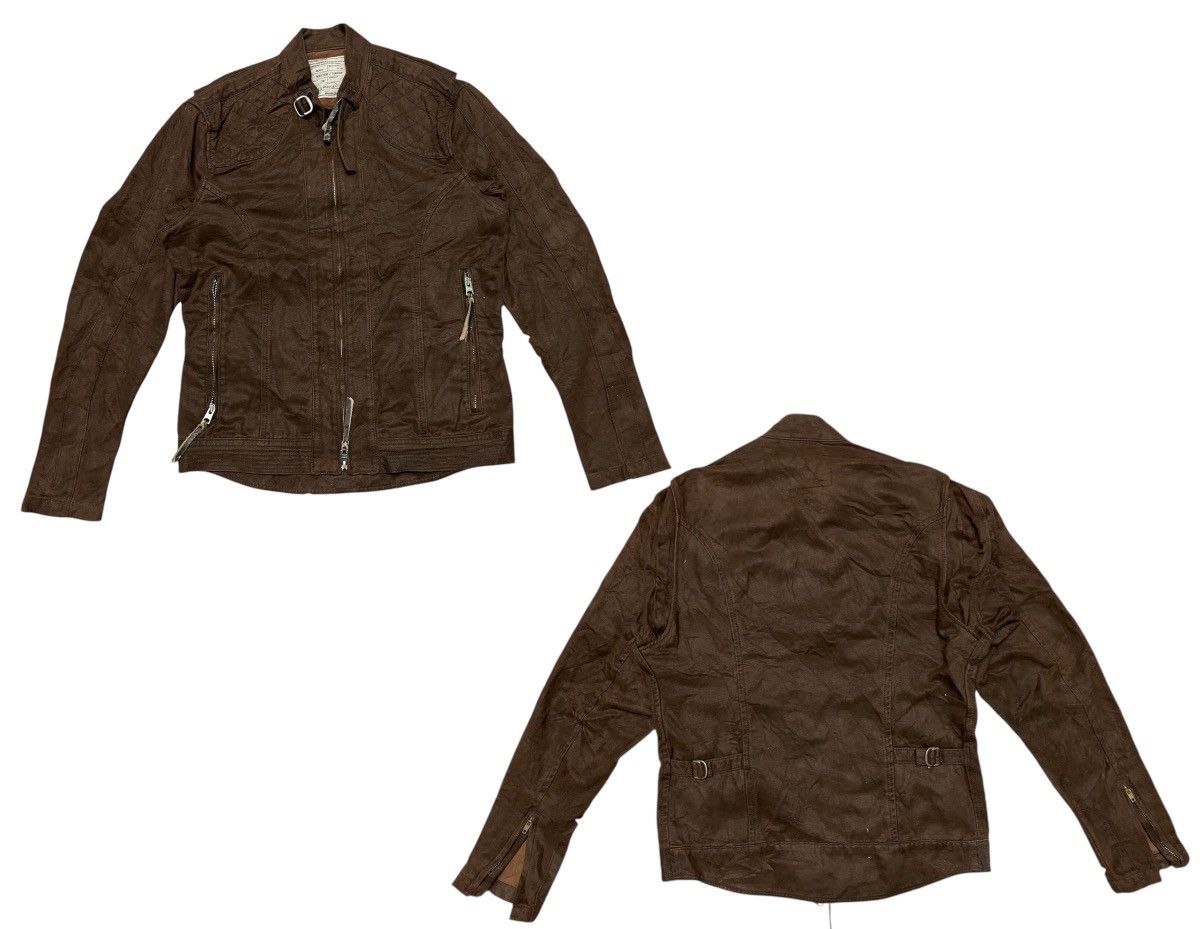 Edwin × Japanese Brand 90s EDWIN BIKERS JACKET RARE DESIGN NICELY FADED Size US M / EU 48-50 / 2 - 1 Thumbnail