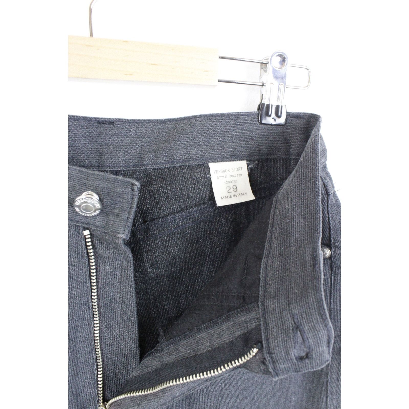 Versace × Versace Jeans Couture × Vintage Vintage Versace Sport Medusa Logo Melange Gray Pants Size 29" - 4 Thumbnail
