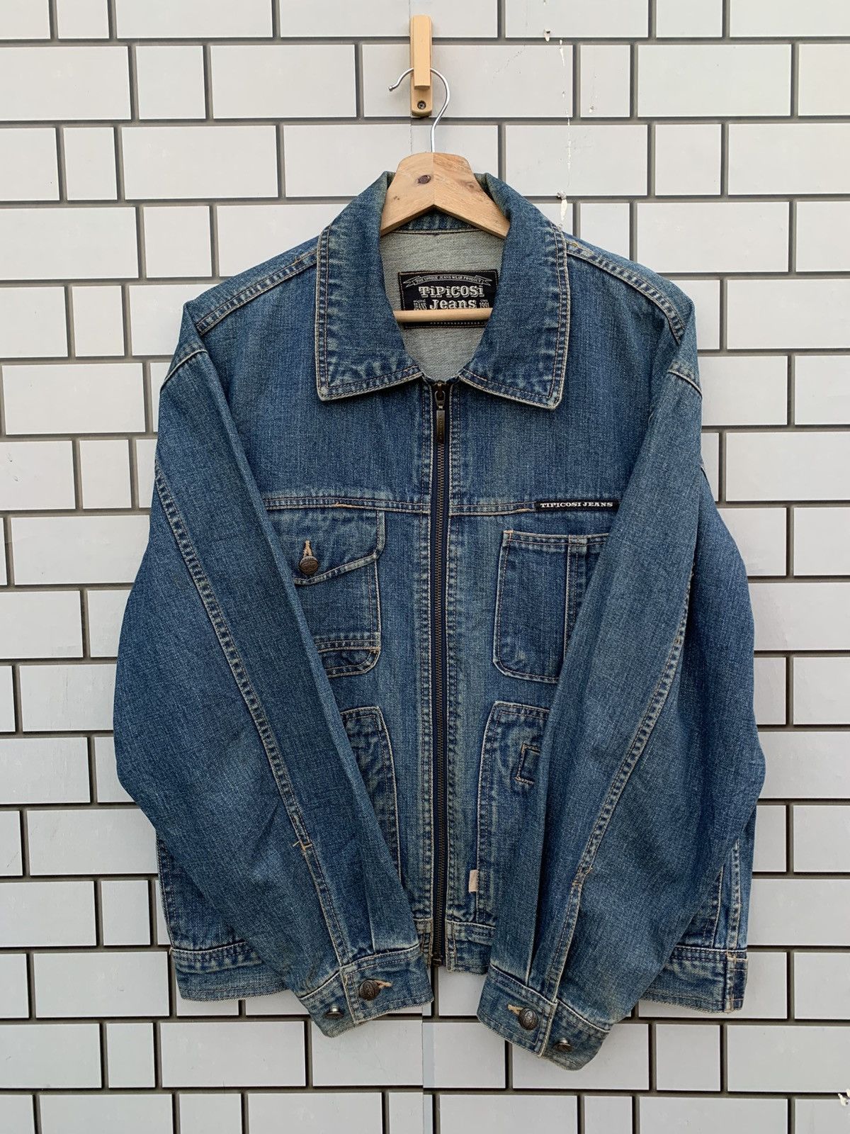 Japanese Brand × Vintage Vintage Japanese Brand Tipicosi Jeans Denim Jacket Size US L / EU 52-54 / 3 - 2 Thumbnail