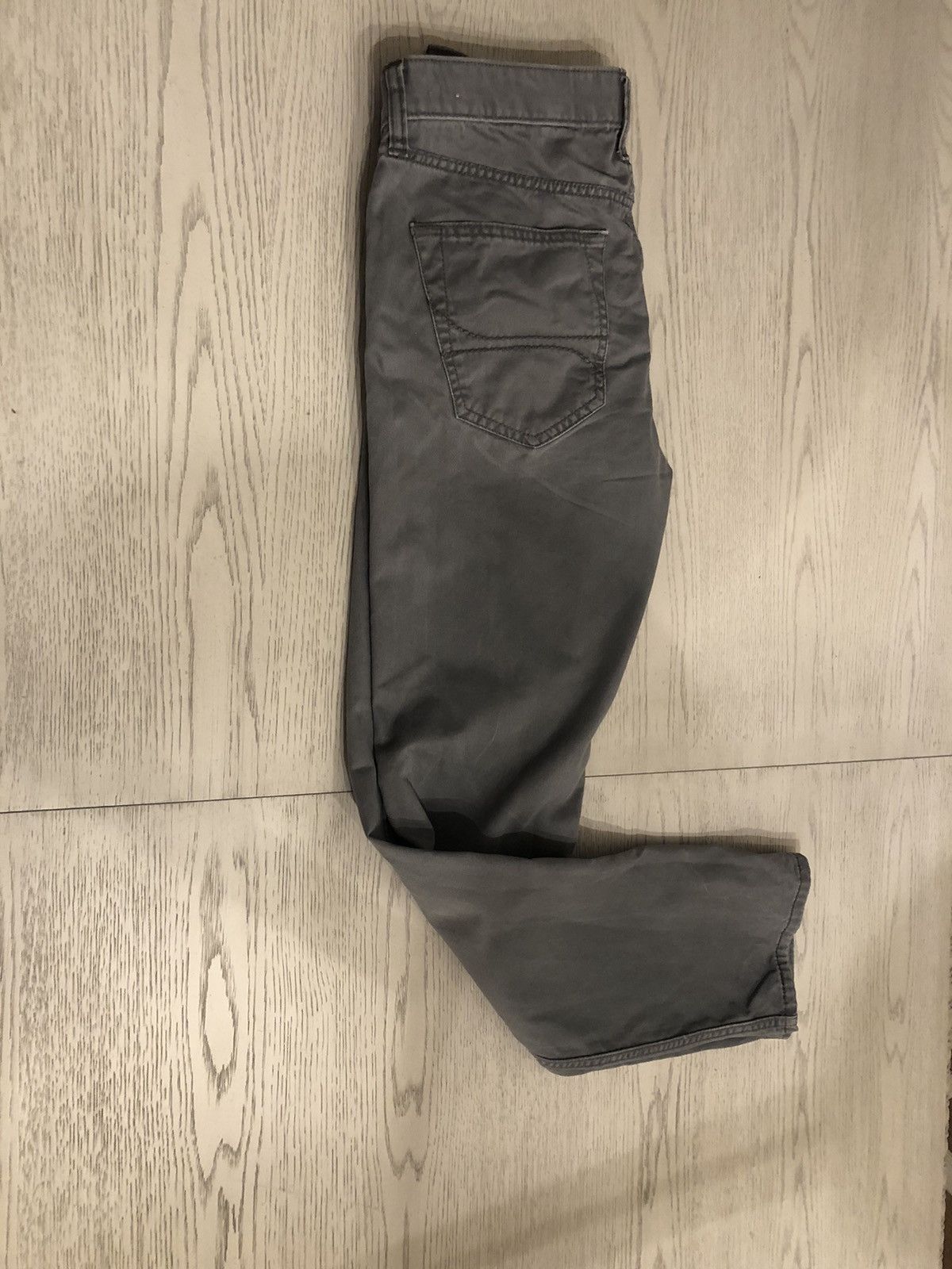 Hollister Hollister Mens Gray Grey Khaki Pants Slim Fit Size 31 X 32 Size US 31 - 5 Thumbnail
