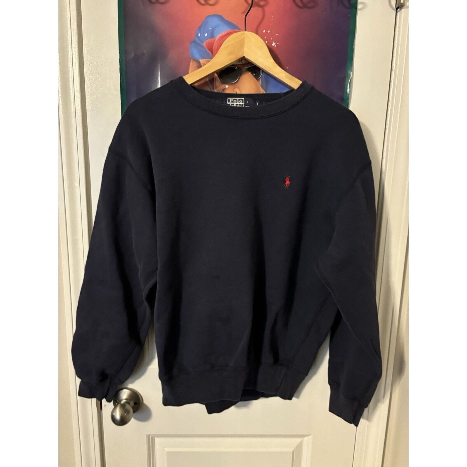 Ralph Lauren vintage ralph lauren polo navy blue plain logo crewneck S Size US S / EU 44-46 / 1 - 1 Thumbnail