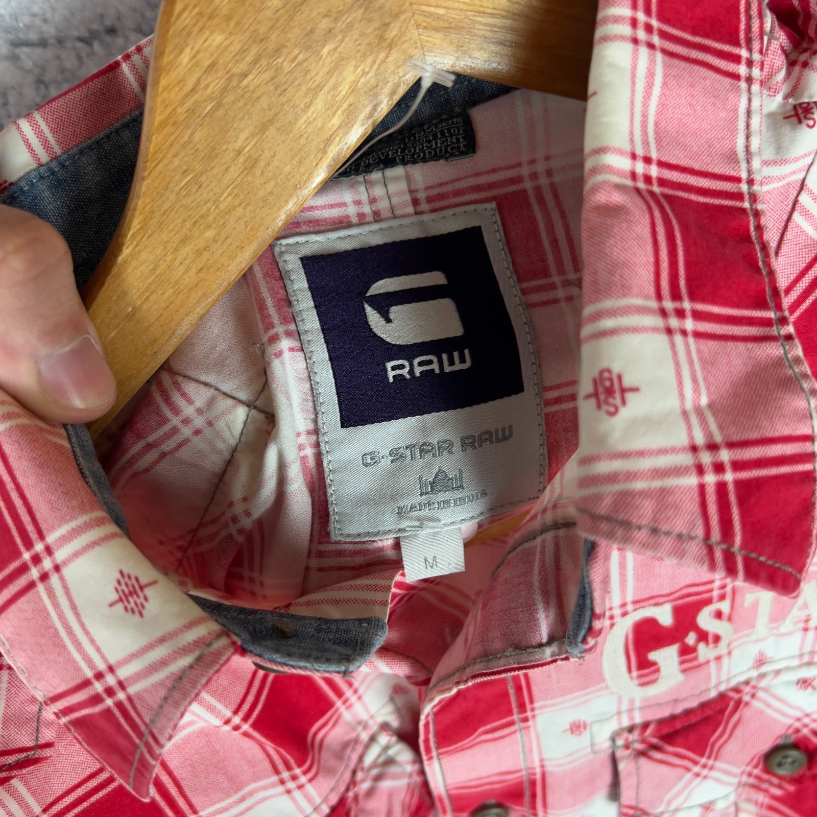 G-Star G Star Raw Shirt Men's Size M Multicolor Plaid Long Sleeve ` Size US M / EU 48-50 / 2 - 4 Thumbnail
