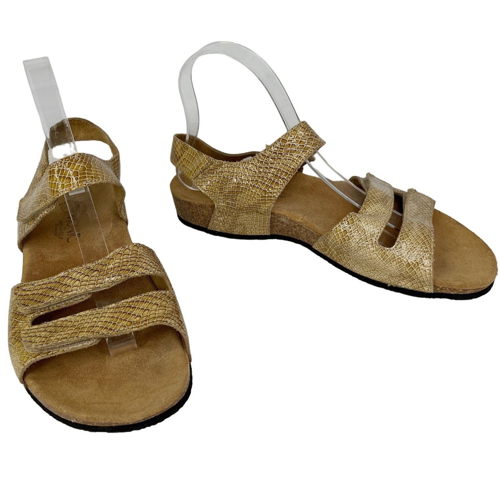 Vionic Vionic Valencia Tan Snake Print Comfort Sandal 9 Cork Size US 9 / IT 39 - 1 Thumbnail
