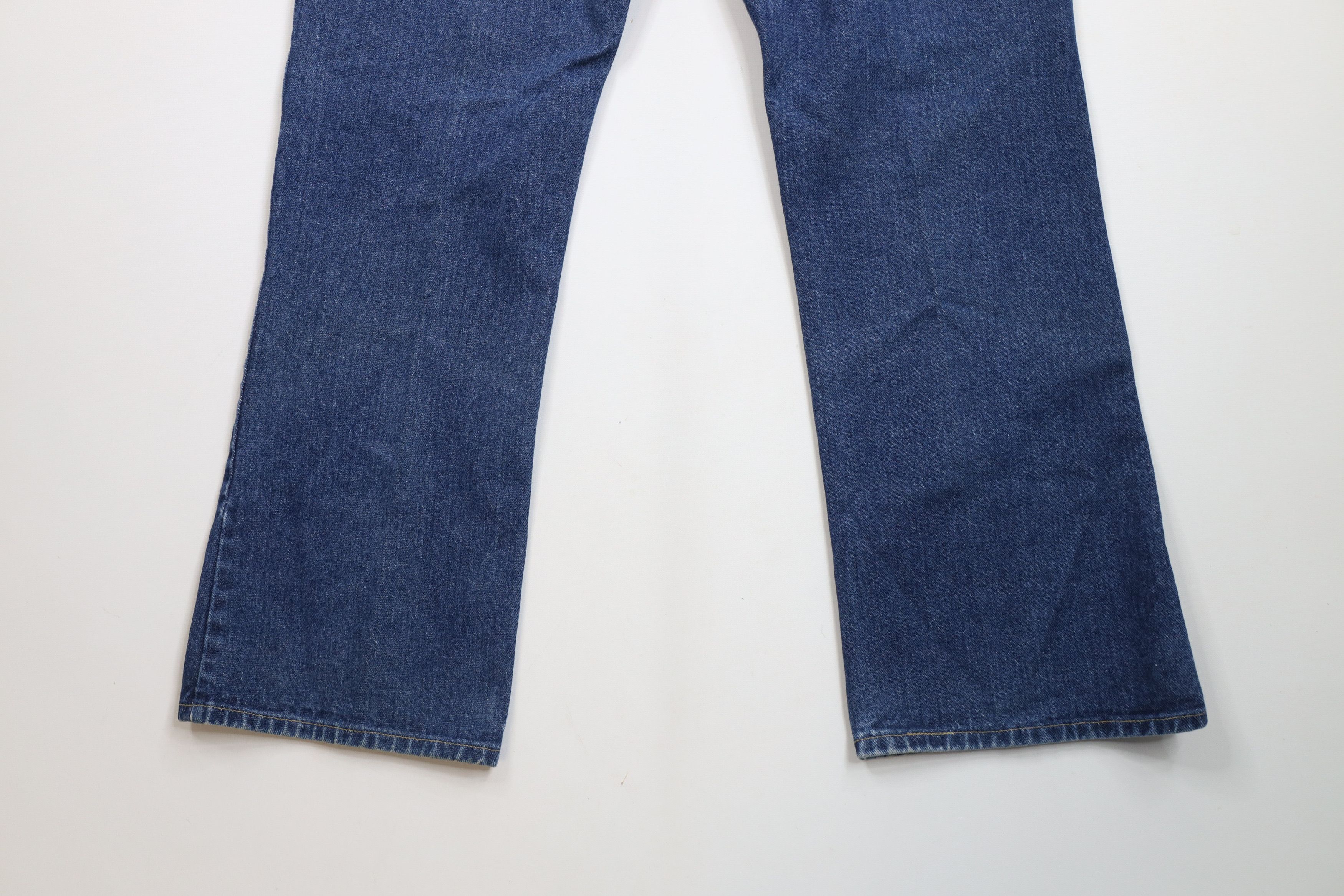 Lee × Vintage Vintage 70s Lee Flared Wide Leg Denim Jeans Blue Cotton USA Size US 38 / EU 54 - 12 Thumbnail
