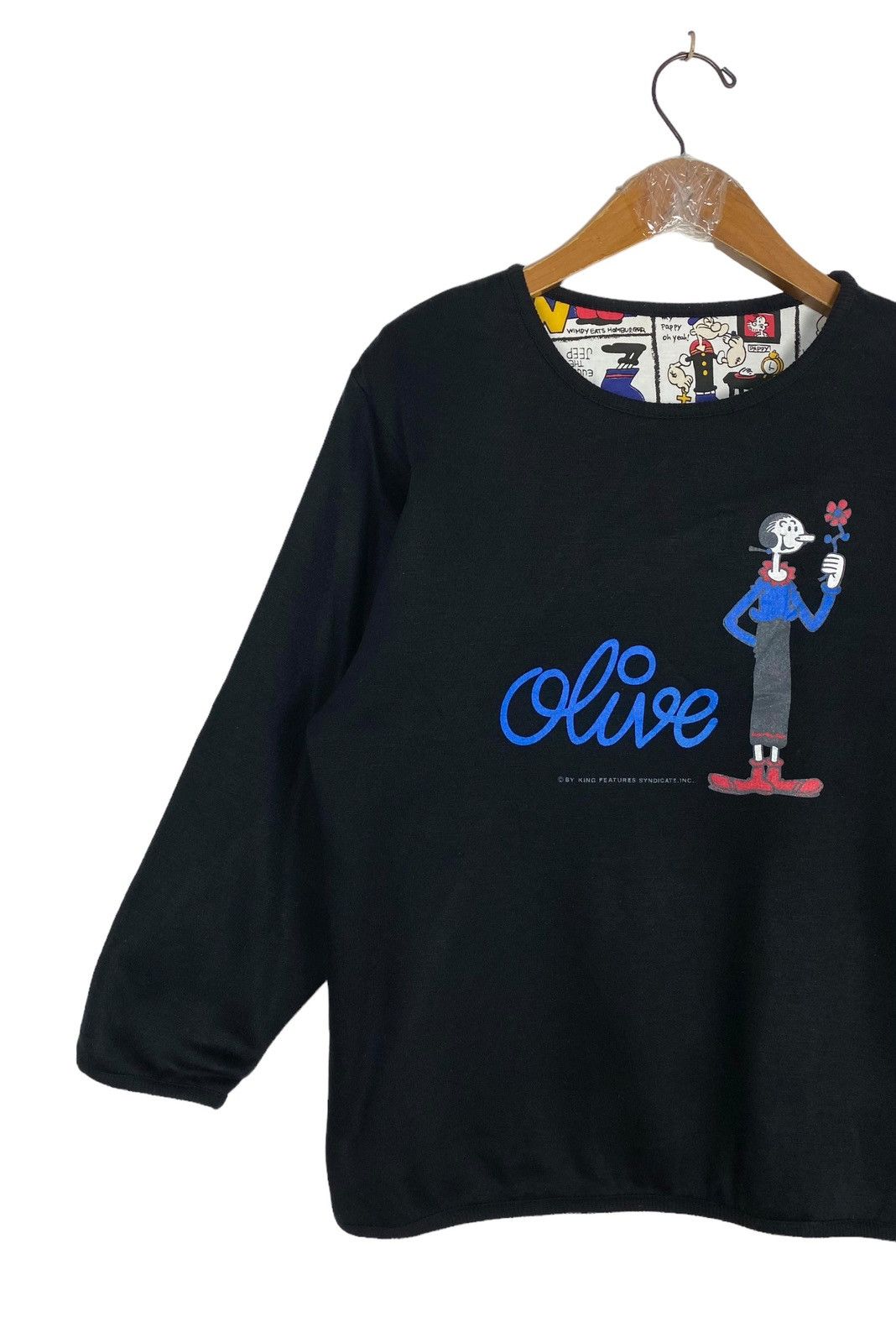 Japanese Brand Rare‼️ Olive Popeye Wife Full Print Reversible Sweatshirt Size M / US 6-8 / IT 42-44 - 2 Thumbnail