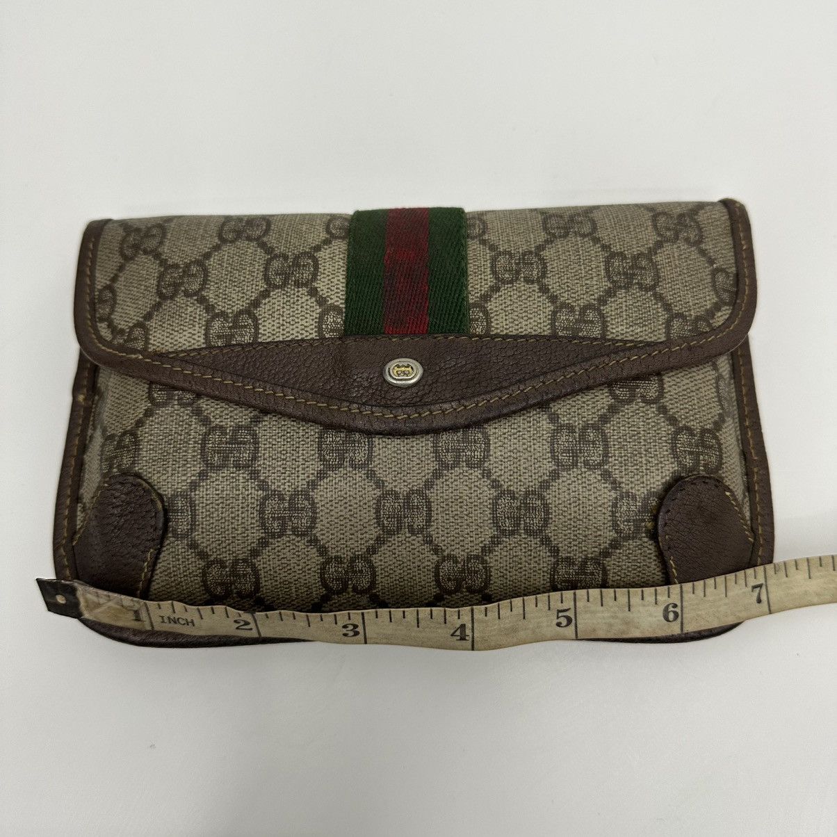 Gucci ‼️YES‼️ AUTHENTIC VINTAGE GUCCI GG SUPREME POUCH CLUTCH BAG Size ONE SIZE - 18 Thumbnail