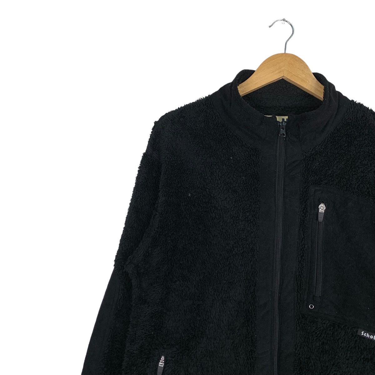 Schott SCHOTT NYC Deep Pile Black Fleece Jacket #1045-C47 Size US L / EU 52-54 / 3 - 6 Thumbnail