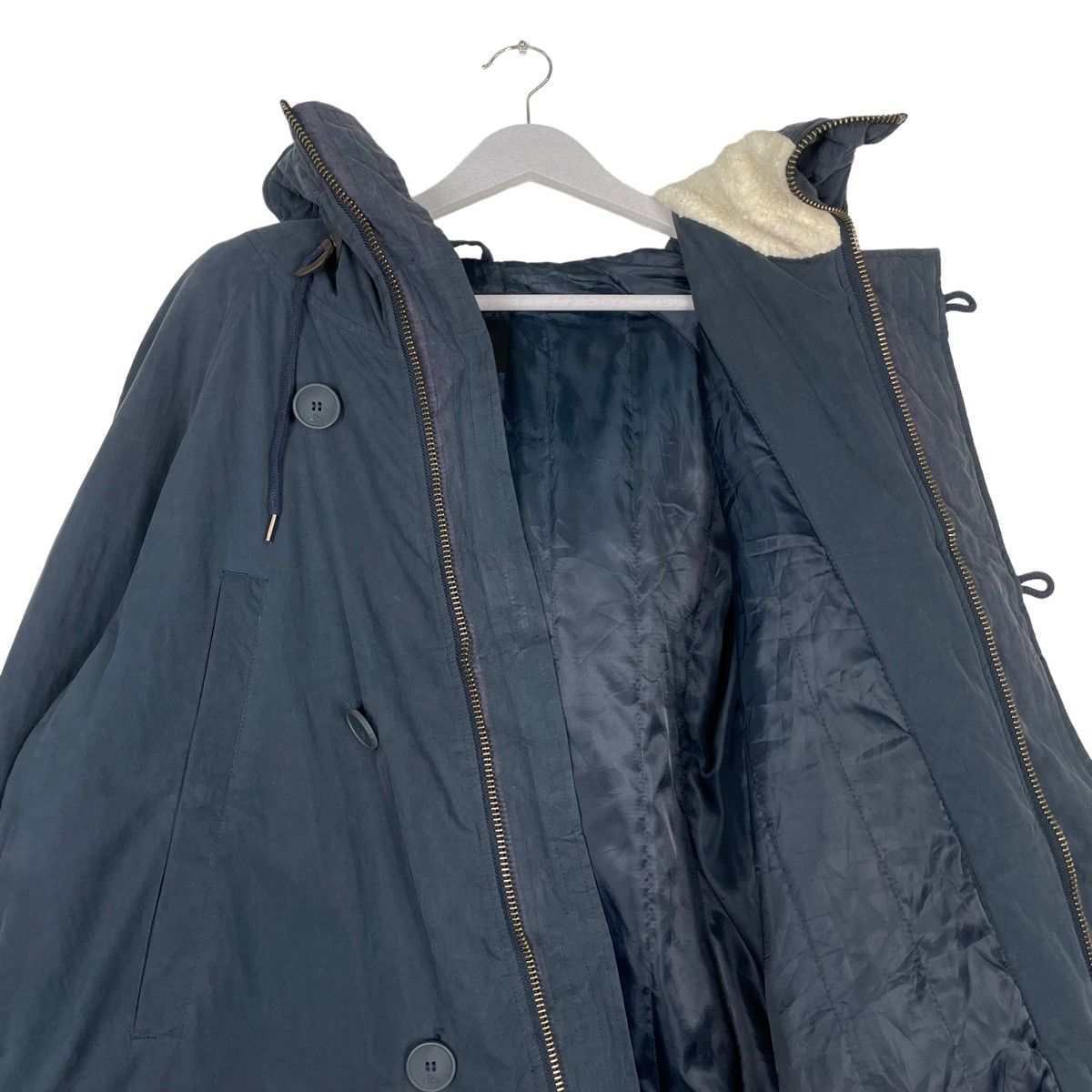 Quiksilver 💥QUIKSILVER NAVY BLUE HOODIE PARKA JACKET Size US L / EU 52-54 / 3 - 9 Thumbnail