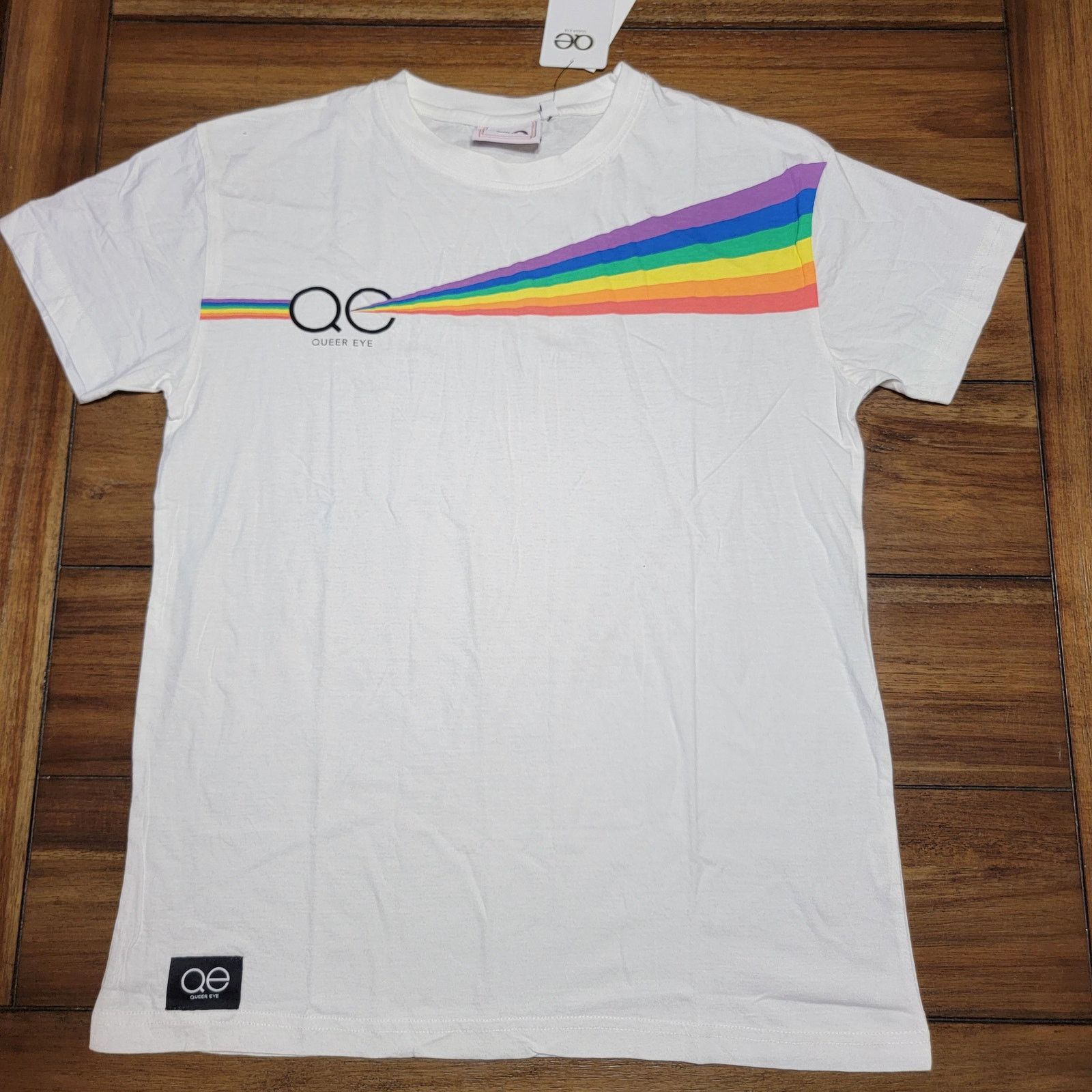 Other Queer Eye White Prism Unisex Tee - Size Small NWT Size S / US 4 / IT 40 - 1 Thumbnail