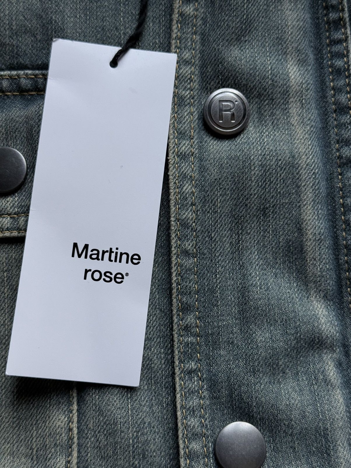 Martine Rose Martine Rose denim jacket cropped Size L / US 10 / IT 46 - 4 Thumbnail