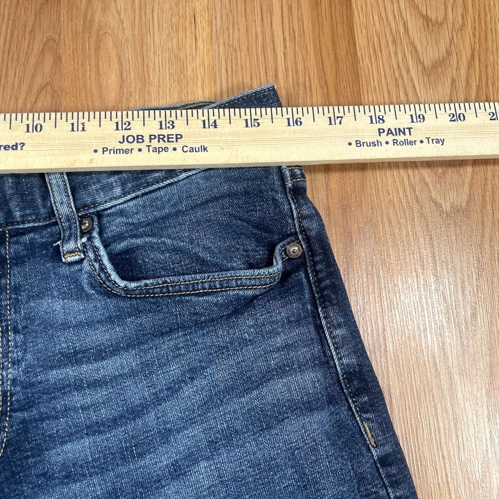 Old Navy Old Navy Jeans Mens 32Wx34L Loose Straight Leg Long Blue Wash Denim Cotton Blend Size US 32 / EU 48 - 4 Thumbnail