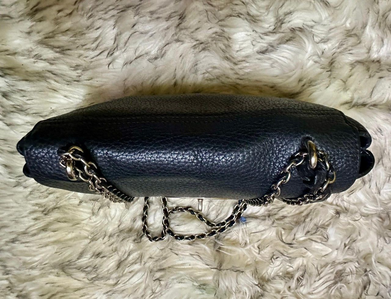 Mulberry Authentic Mulberry Lily Black Glossy Goatskin Shoulder Bag Size ONE SIZE - 7 Thumbnail