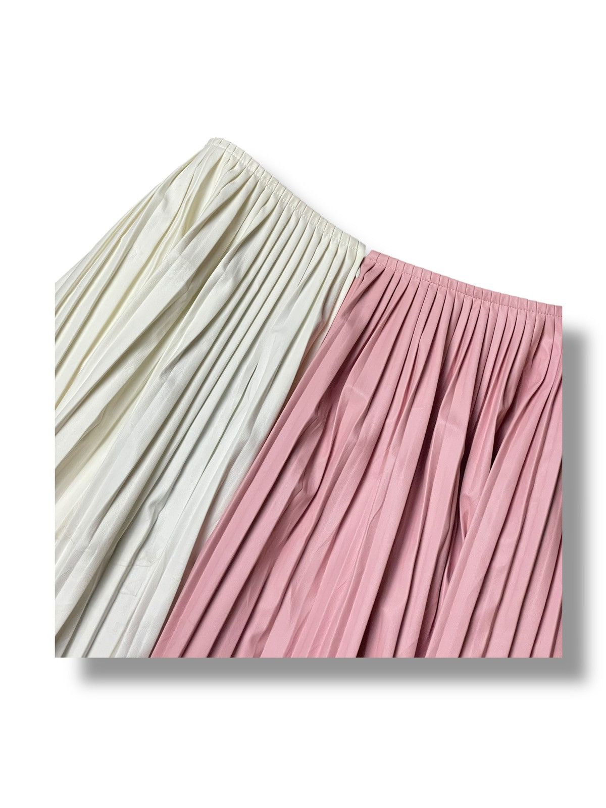 Japanese Brand × Plan C × Vintage PLAN C Colour Block Faux Leather Pleated Skirt (93) Size 28" / US 6 / IT 42 - 10 Thumbnail