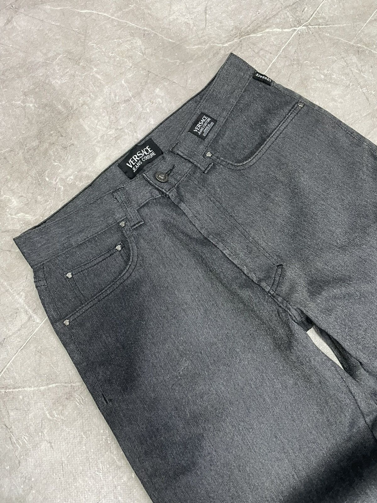 Versace Jeans Couture Versace Jeans Couture Straight Fit Vintage Gray Denim Size US 34 / EU 50 - 3 Thumbnail