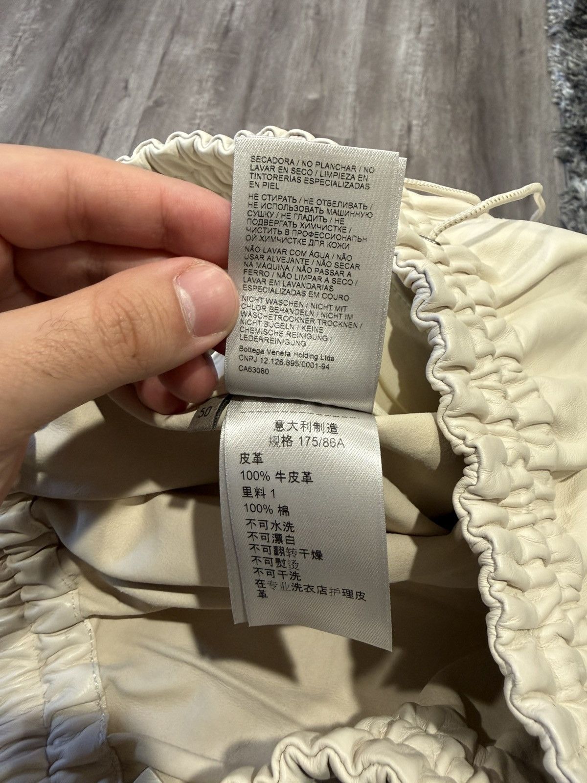 Bottega Veneta Bottega Veneta White Leather Pants Size US 34 / EU 50 - 10 Thumbnail