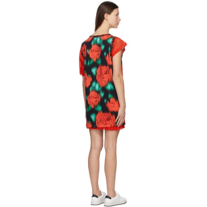 Kenzo o1y1025 Floral-Print Mini Dress in Multicolor Size S / US 4 / IT 40 - 3 Thumbnail