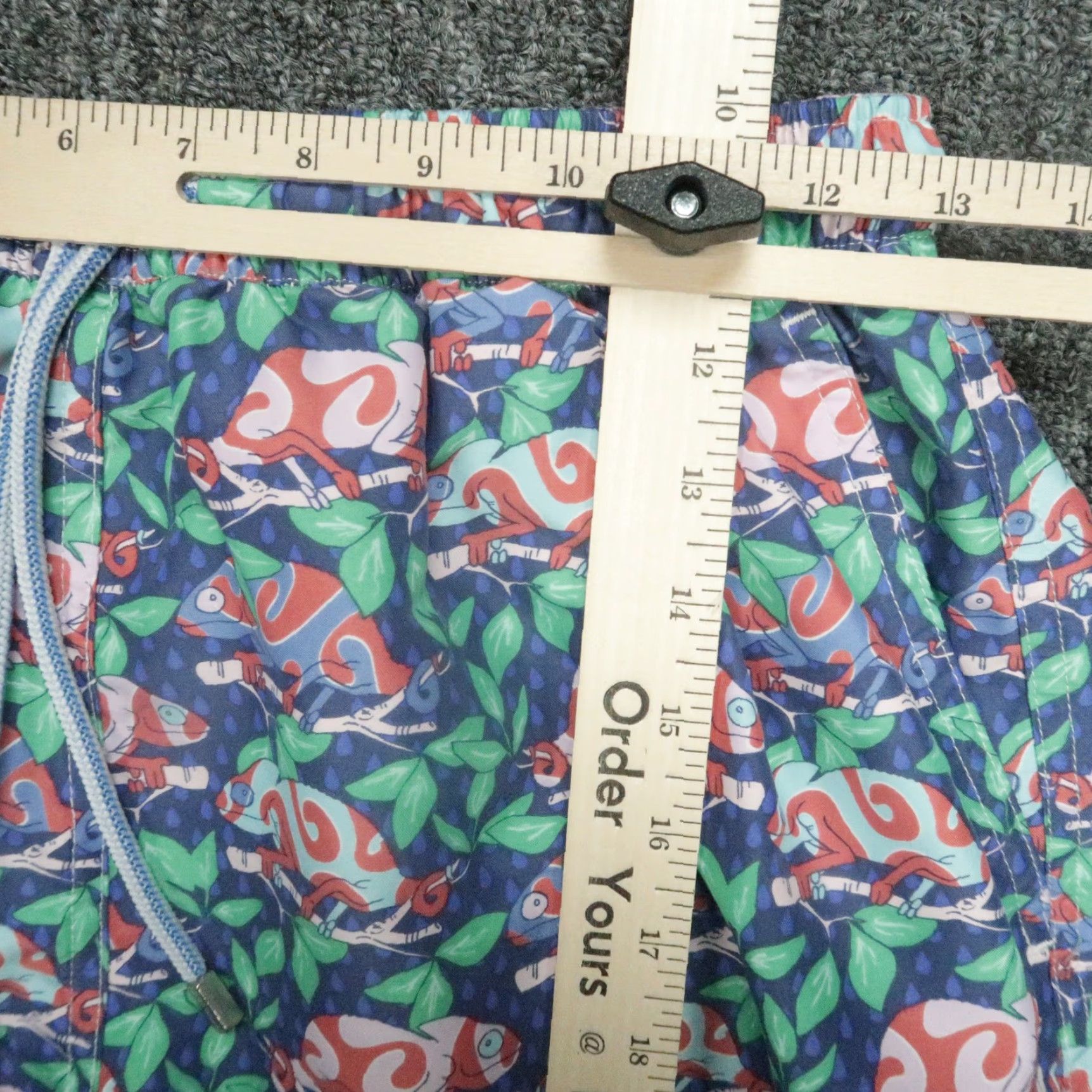Peter Millar Peter Millar Swim Trunks Mens Medium Blue Green Karma Chameleon Lined Shorts Size US 31 - 7 Thumbnail