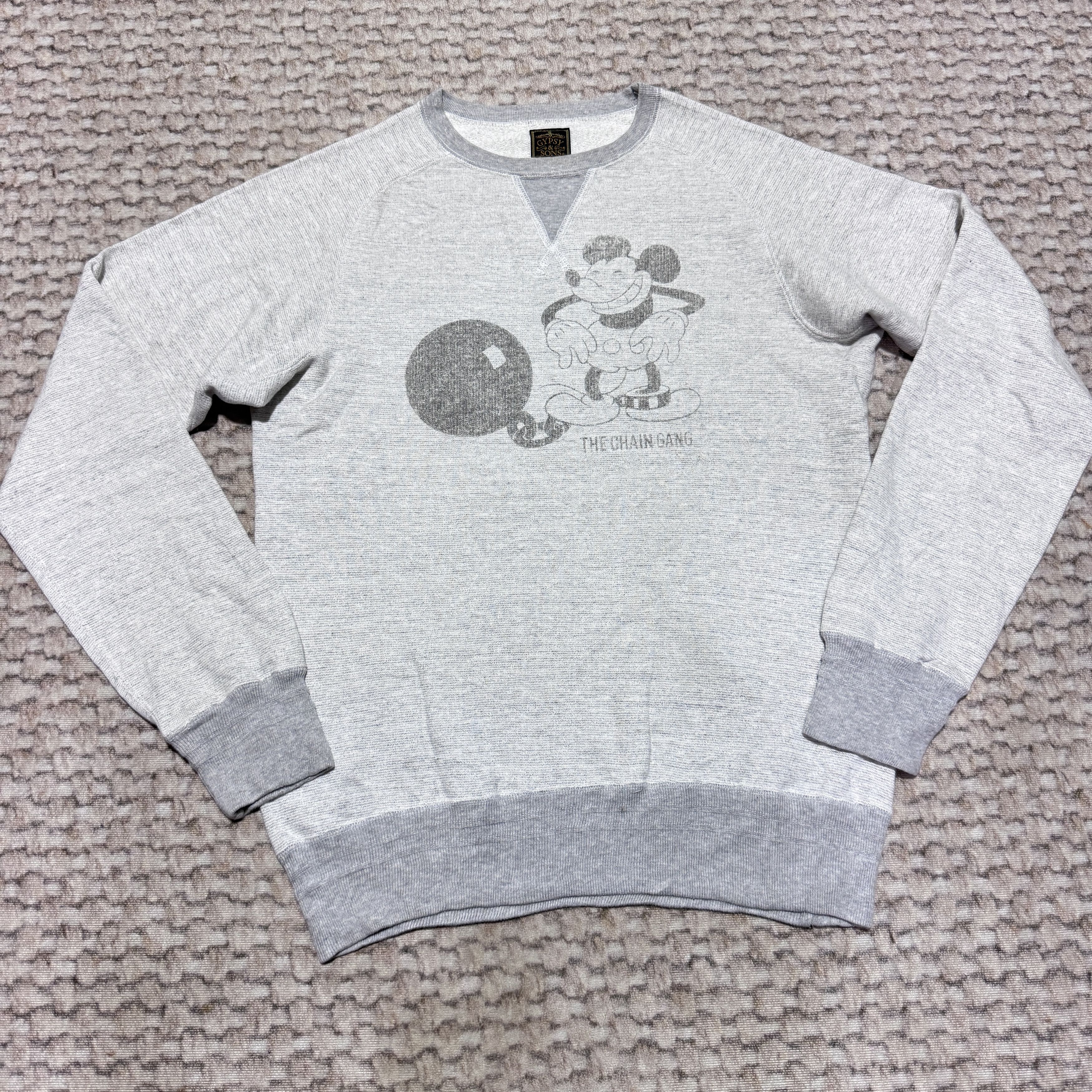 Japanese Brand Gipsy & Sons x Disney The Chain Gang Sweatshirt V Stitch Size US M / EU 48-50 / 2 - 1 Thumbnail