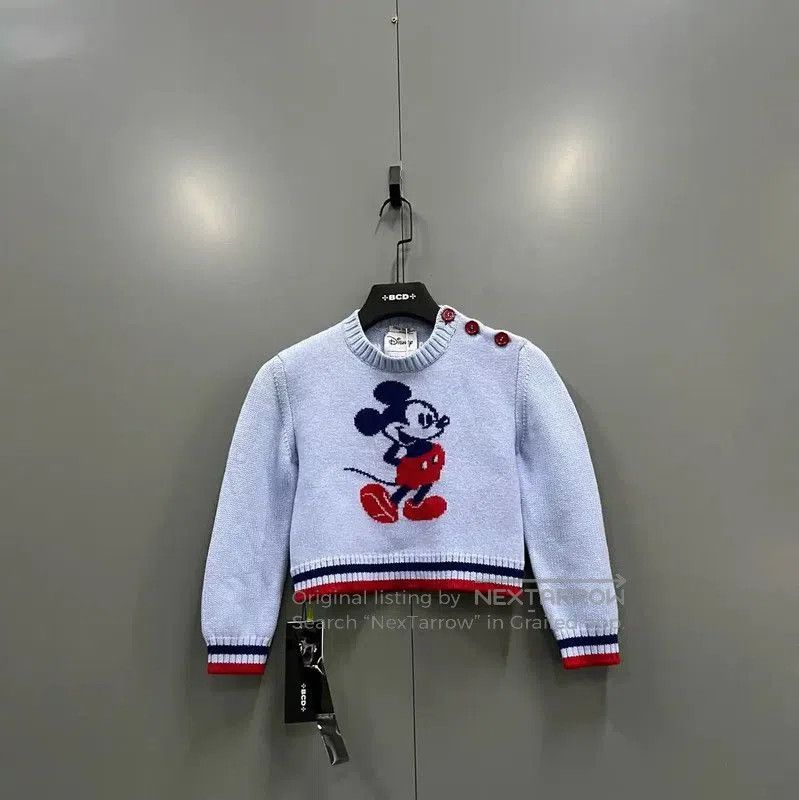 Miu Miu Blue Wool Long Sleeve Pullover .