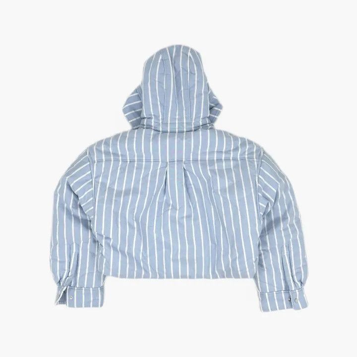 Alexander Wang Alexander Wang Blue Striped Cropped Jacket - Size S / US 4 / IT 40 - 3 Thumbnail