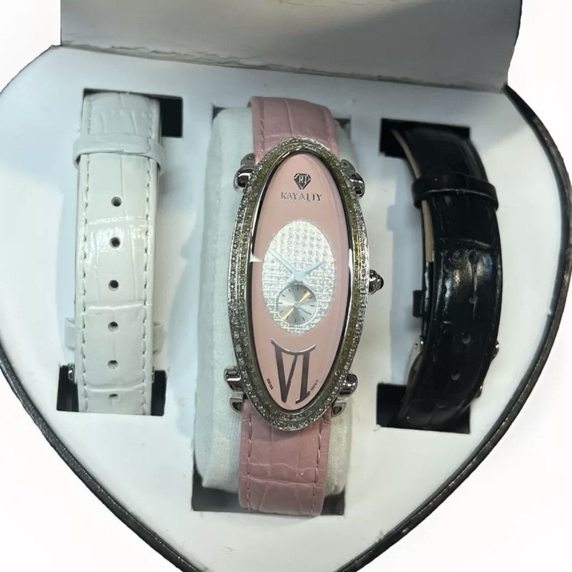 Designer × Vintage Pink Rayalty Women’s Watch & Watchbands GS9316 No.0021 Size ONE SIZE - 7 Thumbnail