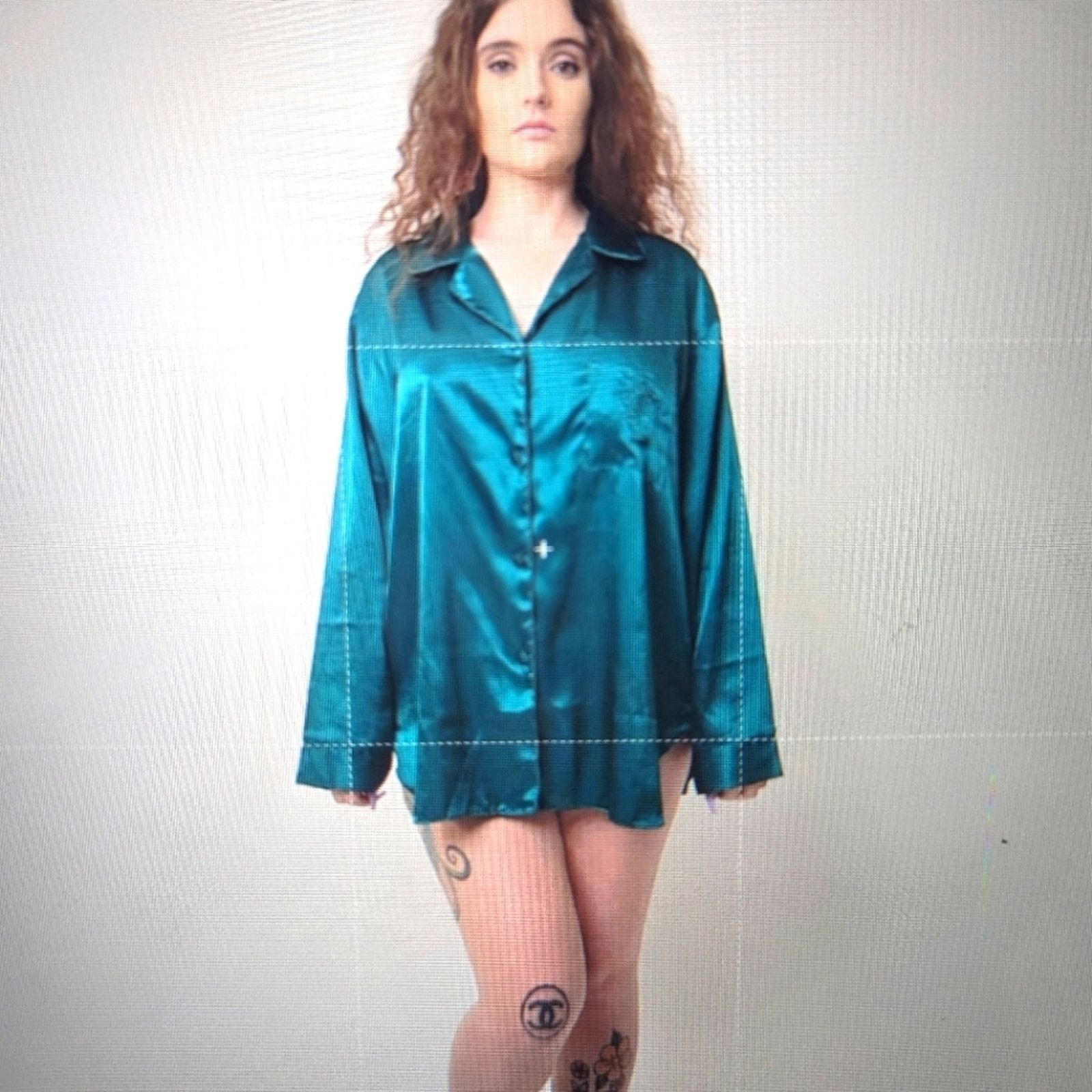 Victoria's Secret Vintage Victoria's Secret Silky Hunter Green Sleep Shirt Size ONE SIZE - 1 Thumbnail