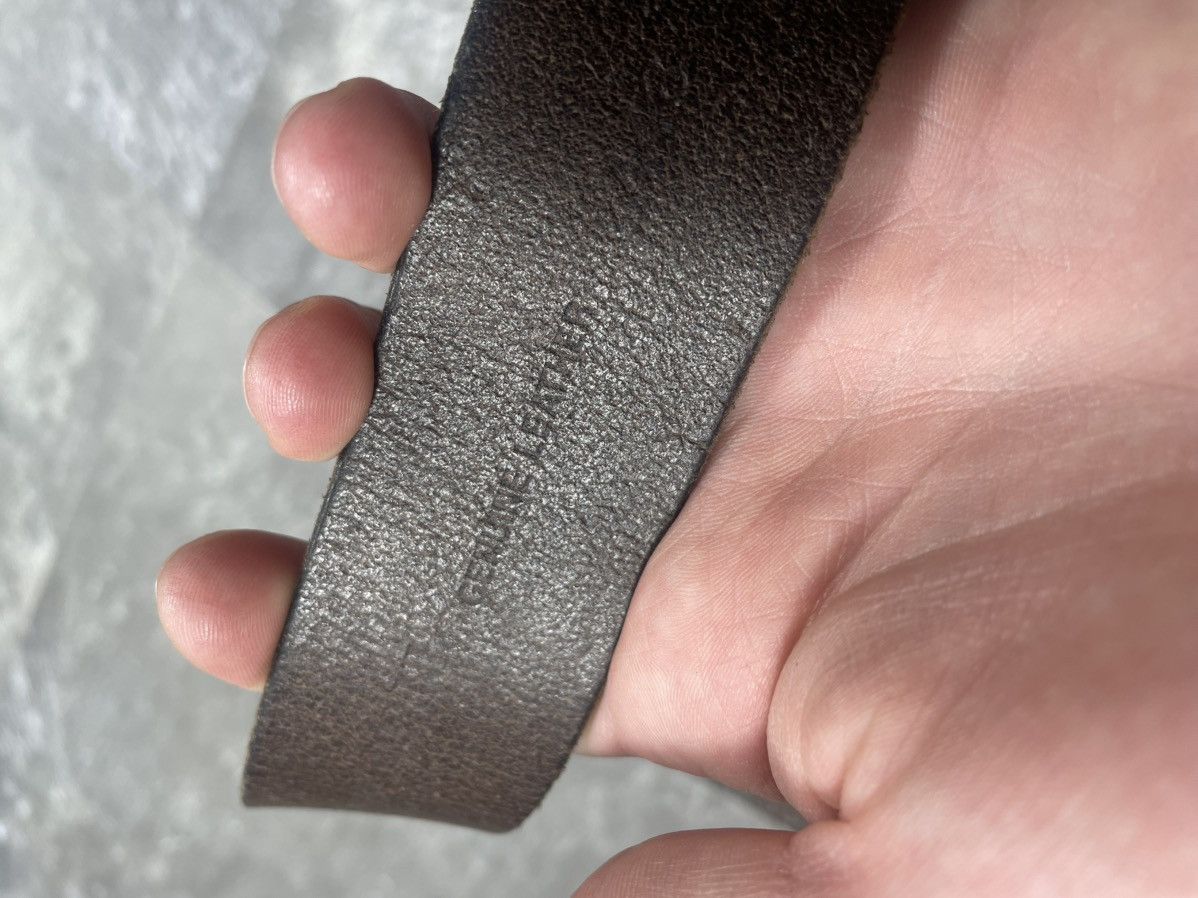Emporio Armani Vintage Emporio Armani Big Logo Metal Buckle Brown Leather Size ONE SIZE - 7 Thumbnail