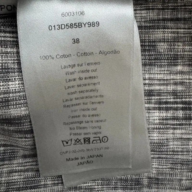Dior Dior Gray Printed Long Sleeve Shirt for Men . Size US S / EU 44-46 / 1 - 5 Thumbnail