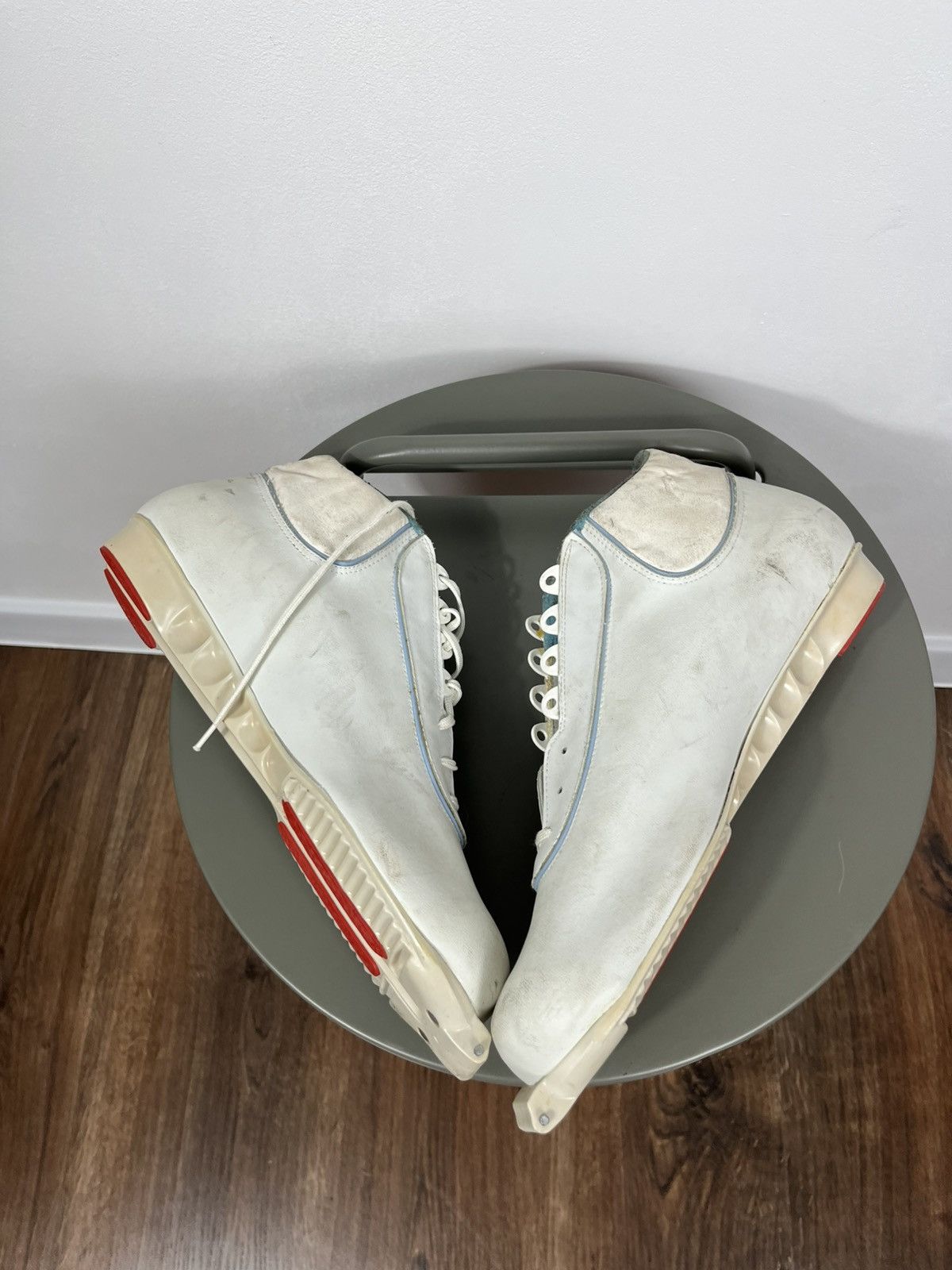 Adidas Vintage Adidas Yugoslavia White Leather Speed Skating Boots Size US 11 / EU 44 - 8 Thumbnail