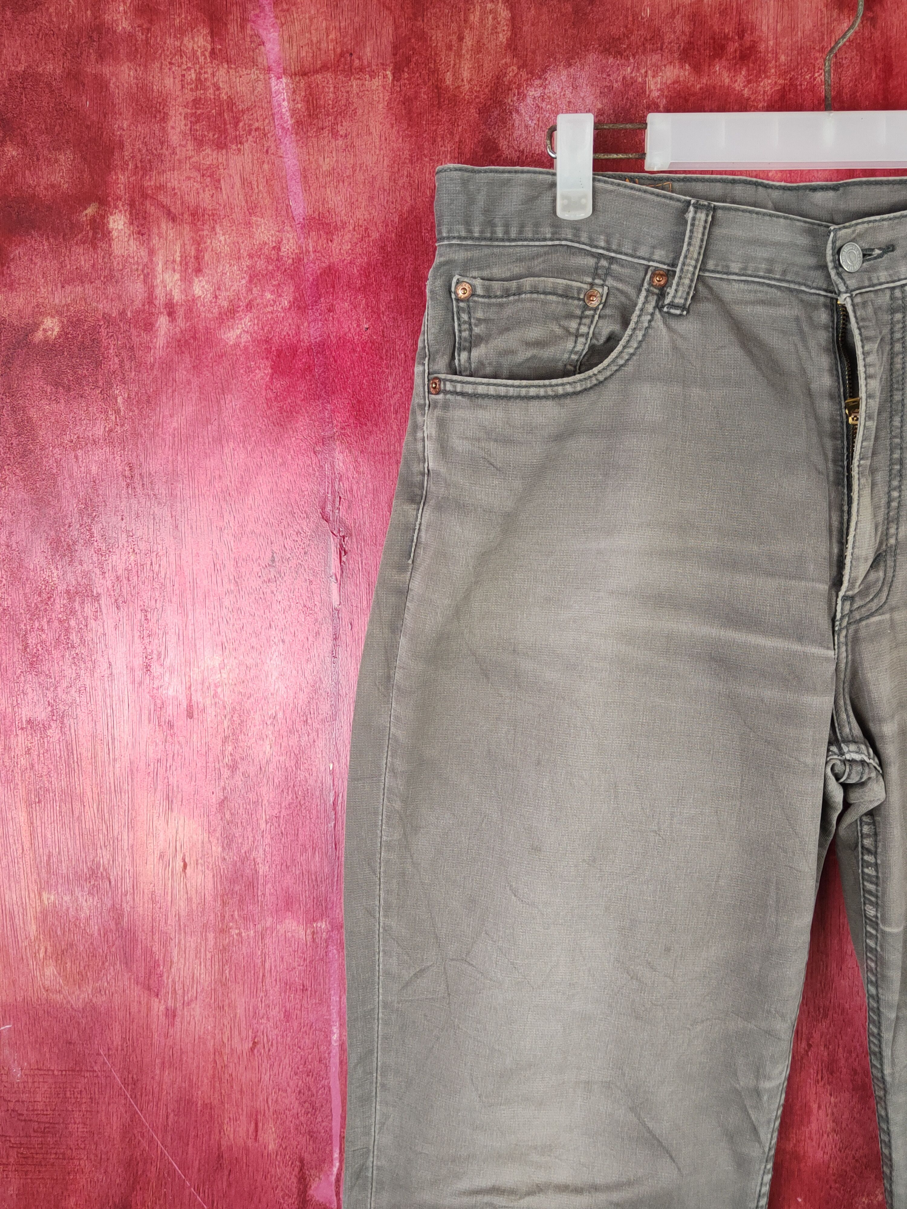 Japanese Brand 702 Levi's Olive Faded vintage ripped cargo Pants #S1433 Size US 36 / EU 52 - 3 Thumbnail
