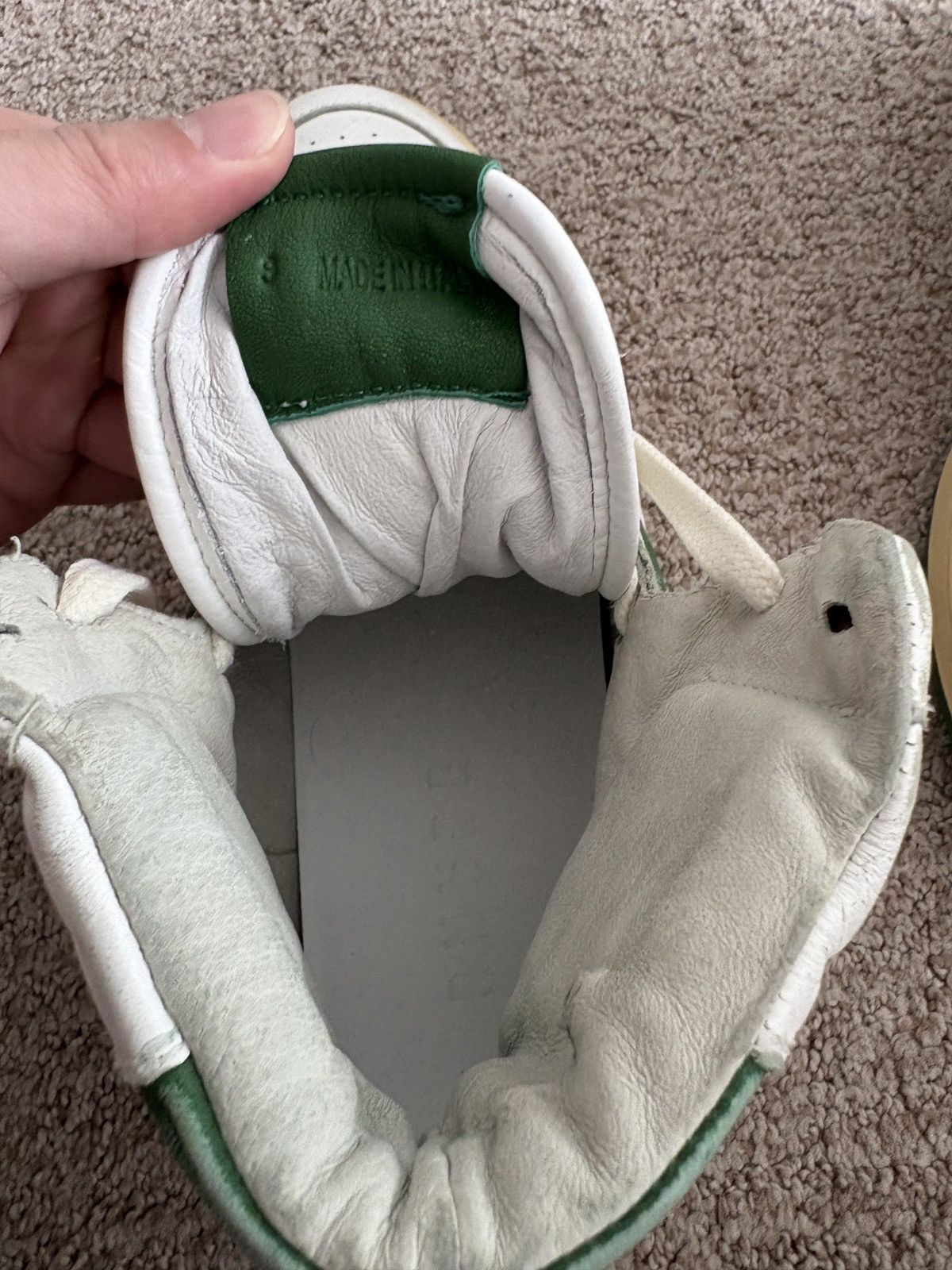 Rhude Rhude Men's White and Green Trainers Size US 9 / EU 42 - 5 Thumbnail