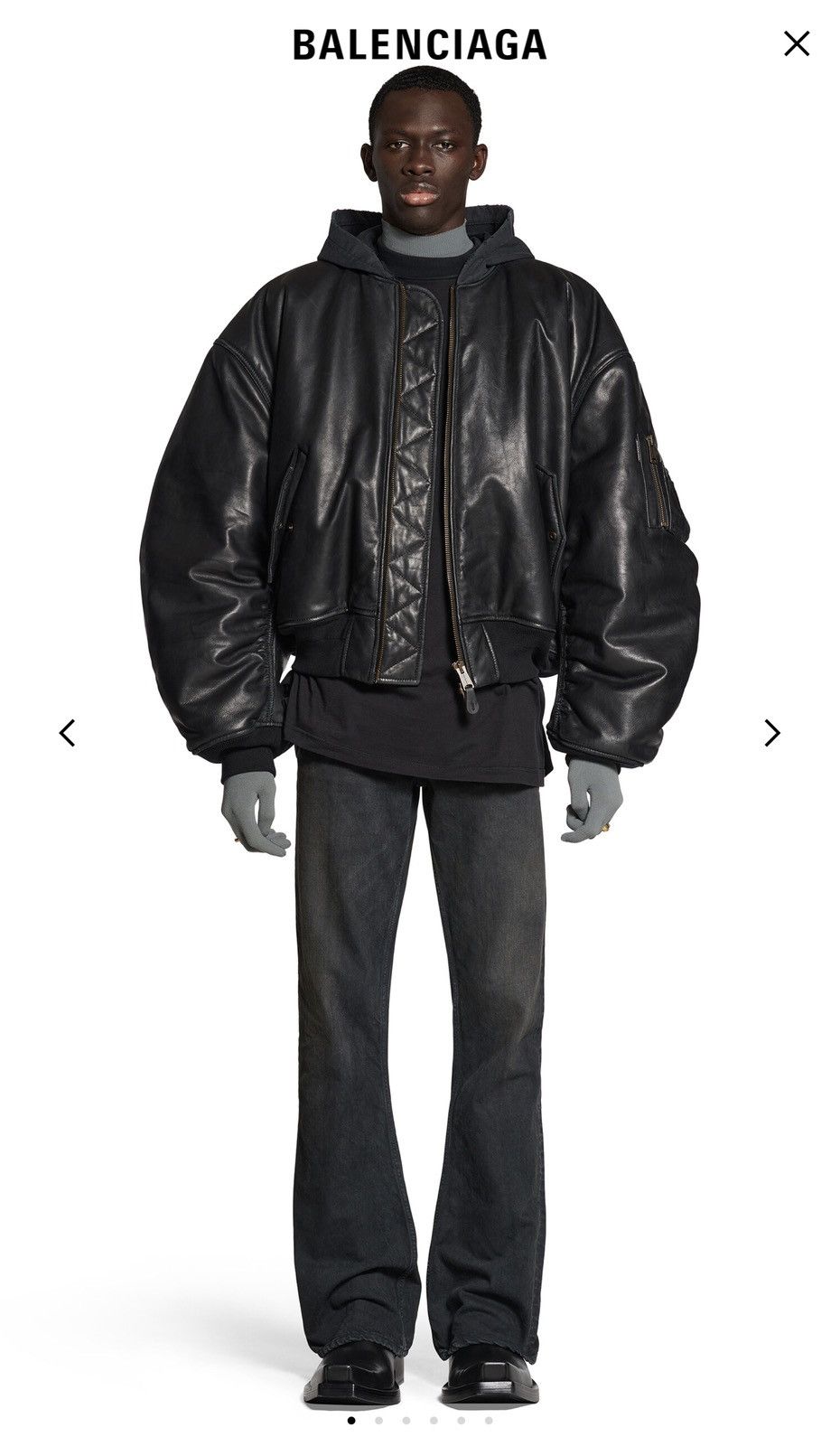 Balenciaga *RARE* BALENCIAGA Leather Bomber Size US S / EU 44-46 / 1 - 2 Thumbnail