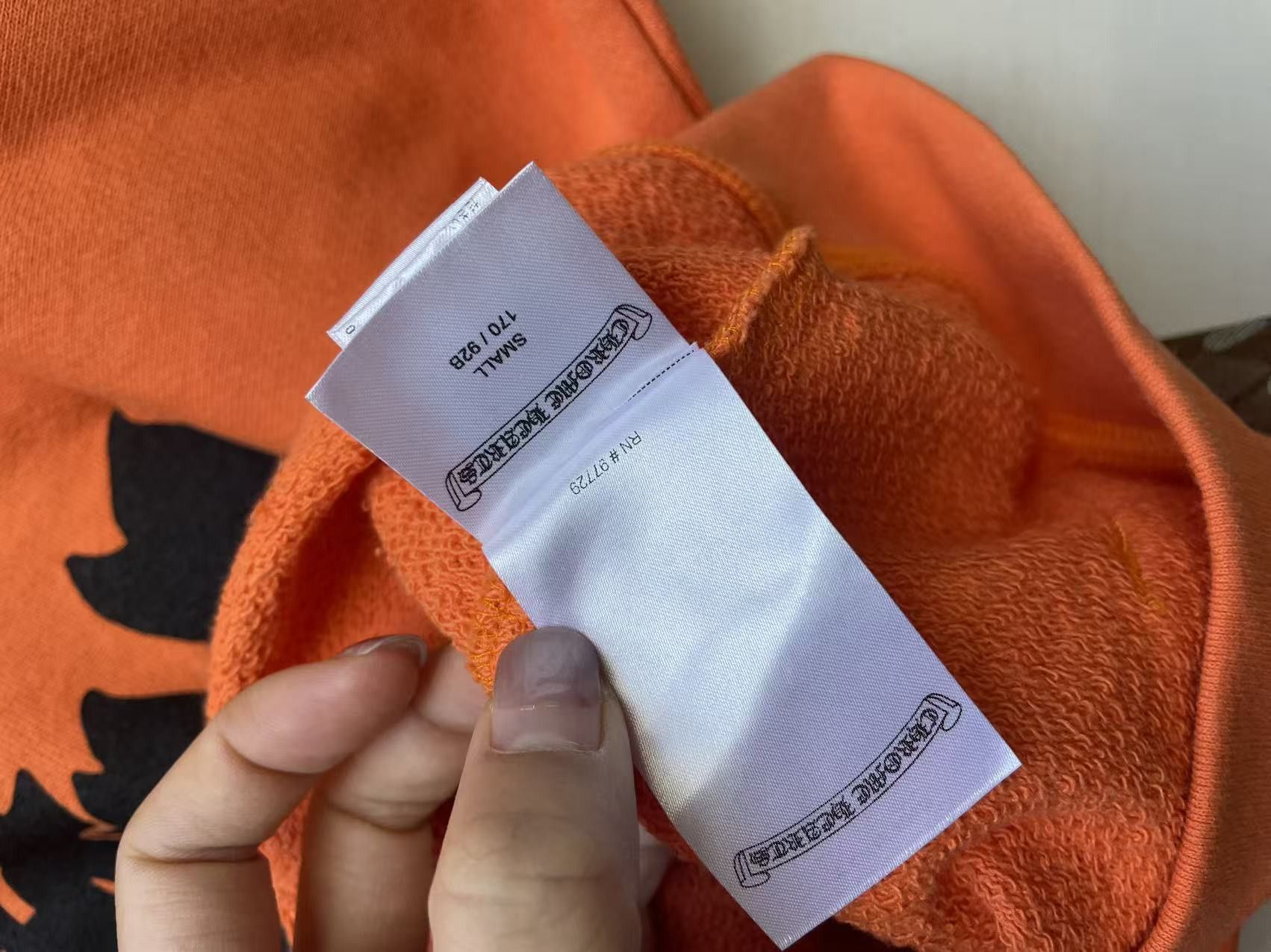 Chrome Hearts Chrome Hearts Vine Dagger Logo Orange Pullover Hoodie Size S / US 4 / IT 40 - 7 Thumbnail
