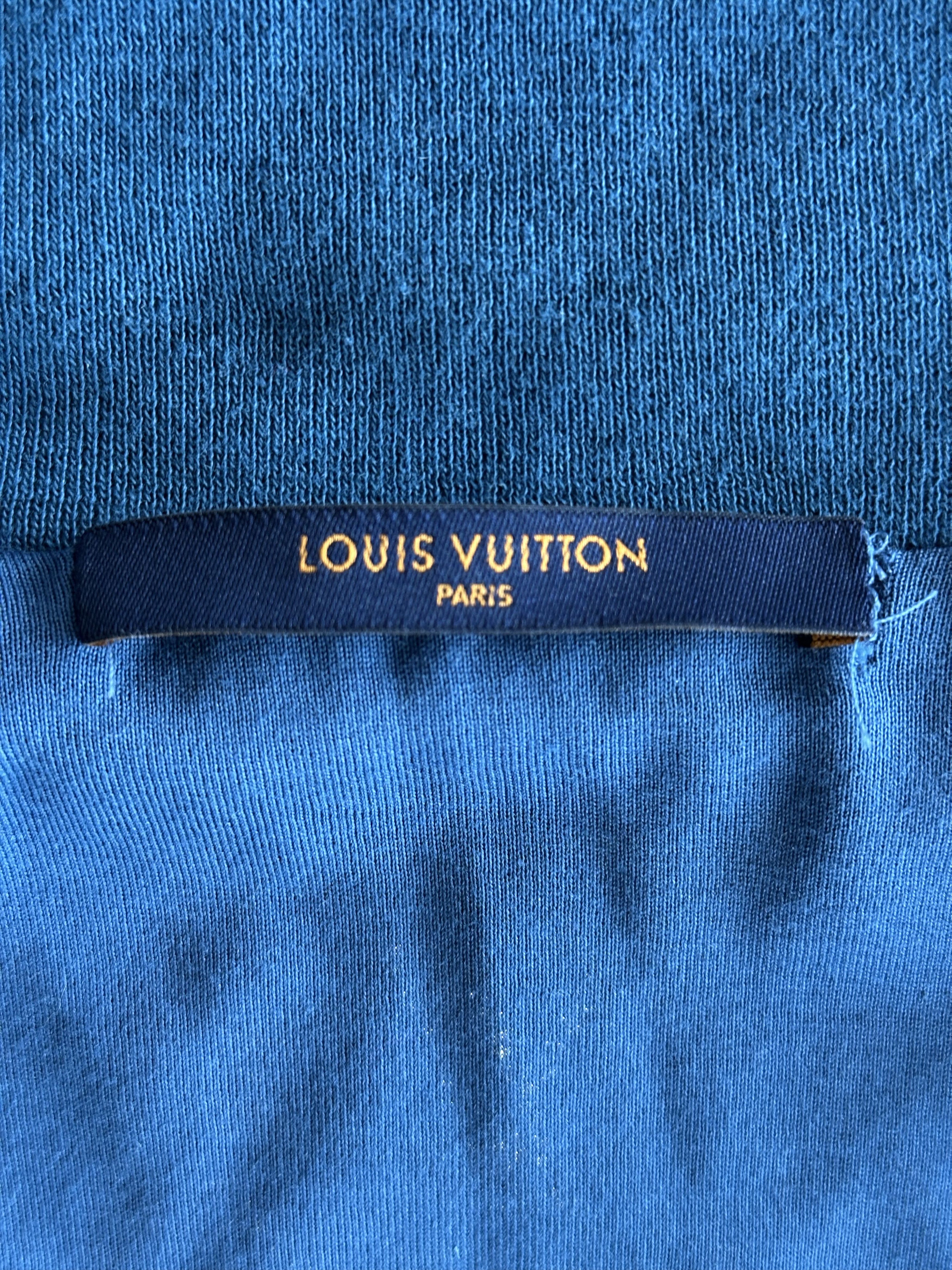 Louis Vuitton Louis Vuitton Blue Velour Monogram Track Jacket Size US M / EU 48-50 / 2 - 3 Thumbnail