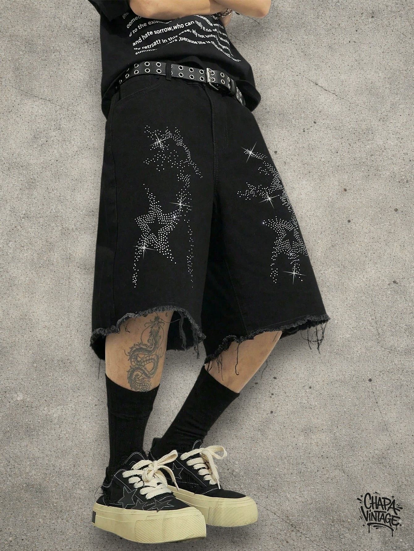 Japanese Brand Distressed opium shorts Size US 32 / EU 48 - 2 Thumbnail
