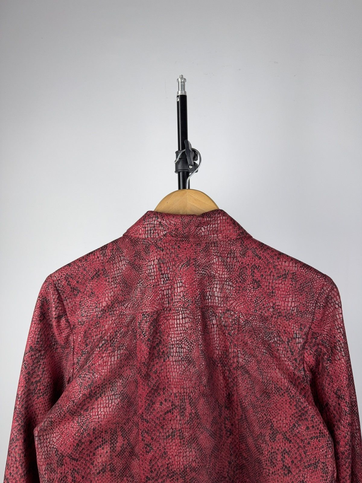 Other Avant-Garde Red Snakeskin Jacket – Artwear Faux Leather Size M / US 6-8 / IT 42-44 - 8 Thumbnail