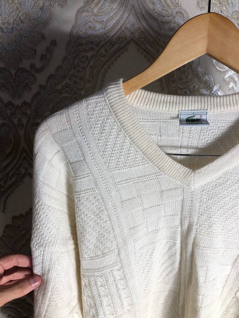 Lacoste VINTAGE LACOSTE CHEMISE SWEATER KNIT DESIGNER LUXURY Y2K 90s Size US XL / EU 56 / 4 - 4 Thumbnail