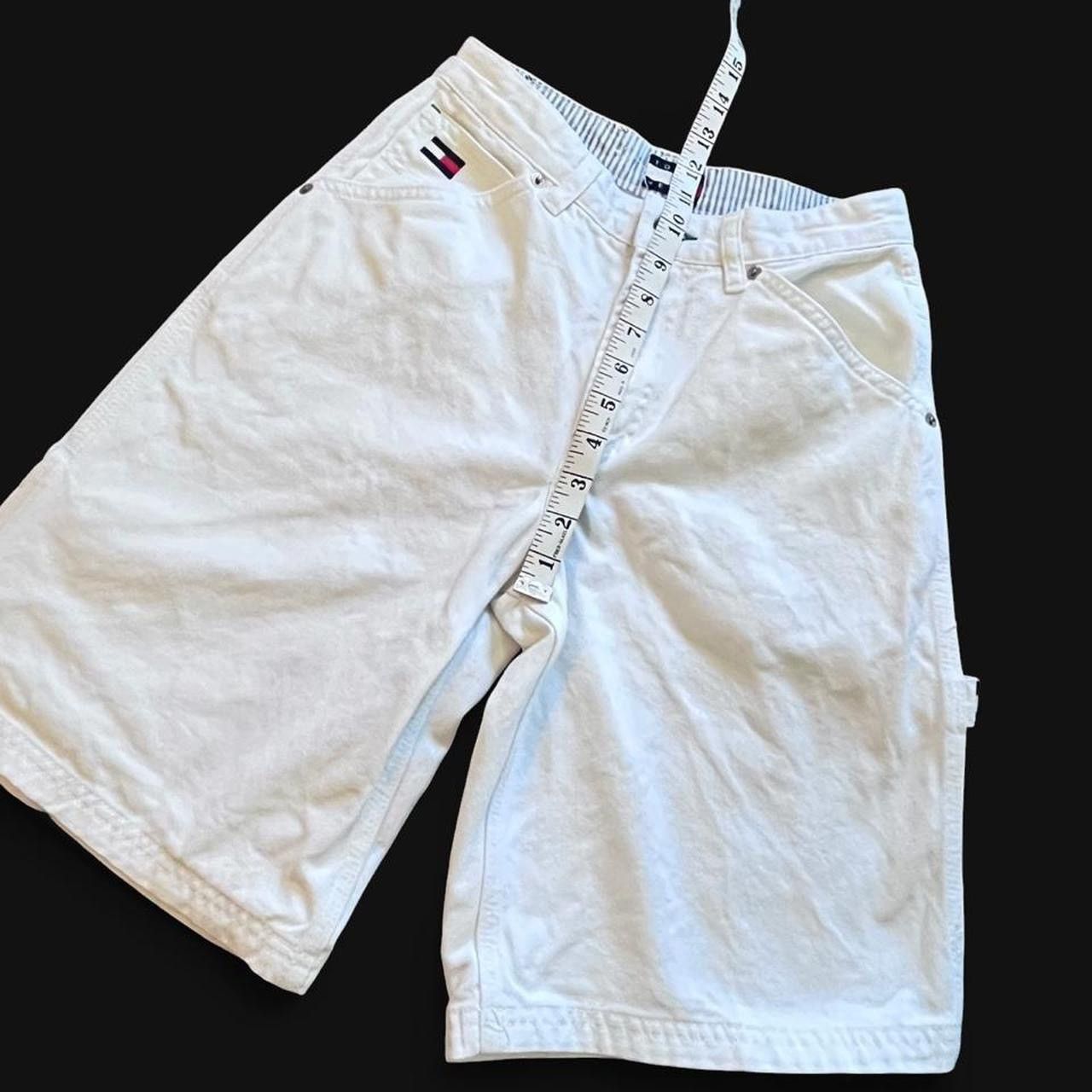 Tommy Hilfiger TOMMY HILFIGER • 1990s WHITE CARGO HIGH WAIST SHORTS XXS XS Size 24" / US 00 / IT 34 - 5 Thumbnail