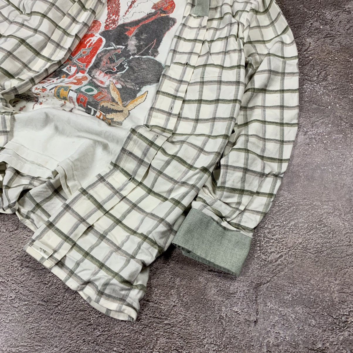 Vintage Vintage 90s Checkered Shirt Graphic Tee Streetwear Grunge XX Size US XXL / EU 58 / 5 - 3 Thumbnail