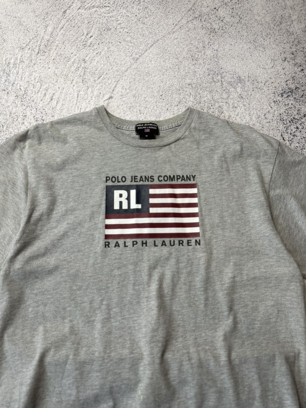 Ralph Lauren Vintage Polo Jeans Co Ralph Lauren T Shirt USA Flag Y2K Size US M / EU 48-50 / 2 - 2 Thumbnail