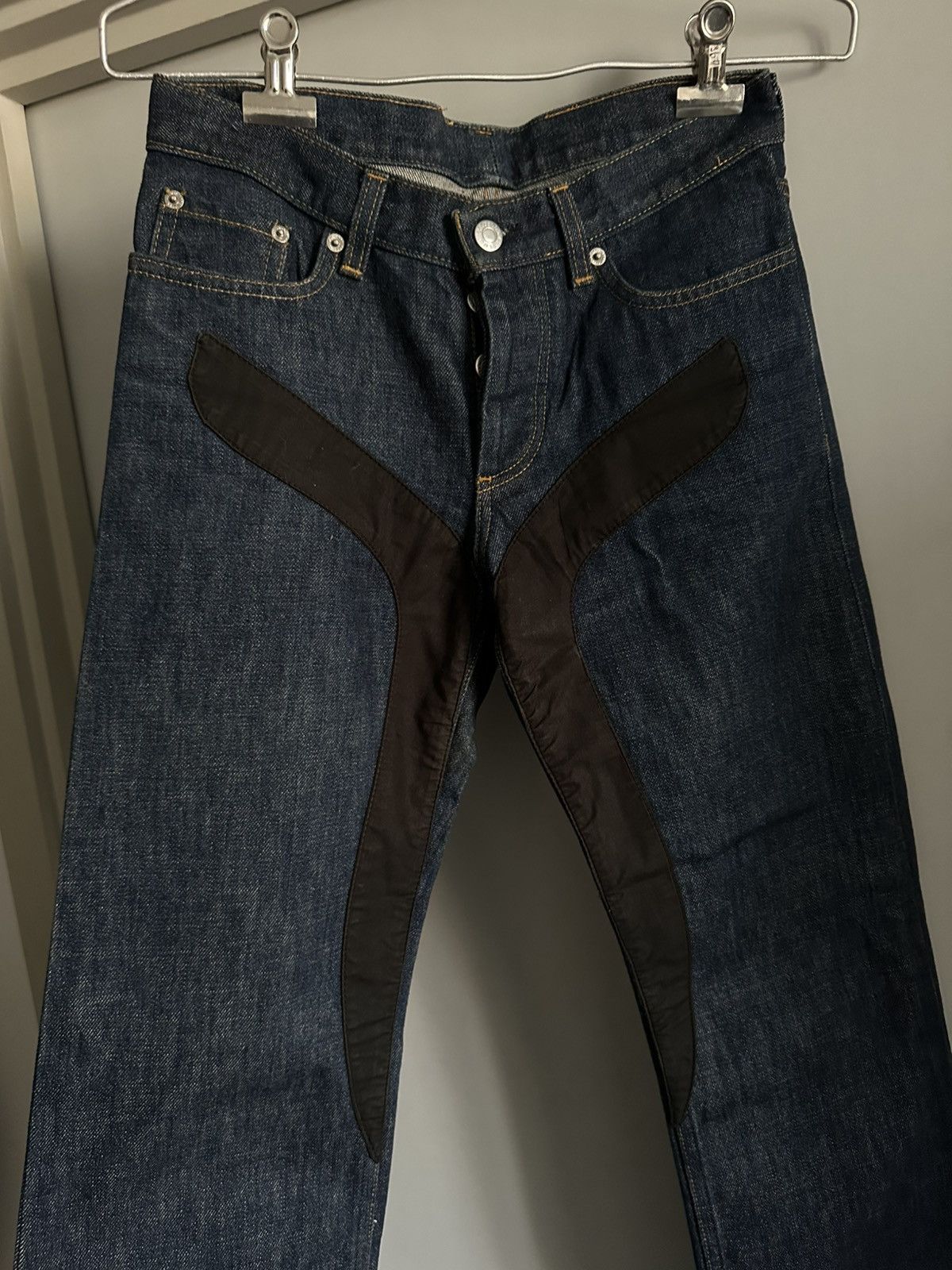 Helmut Lang SS03 Helmut Lang Scissor Jeans Size US 27 - 2 Thumbnail