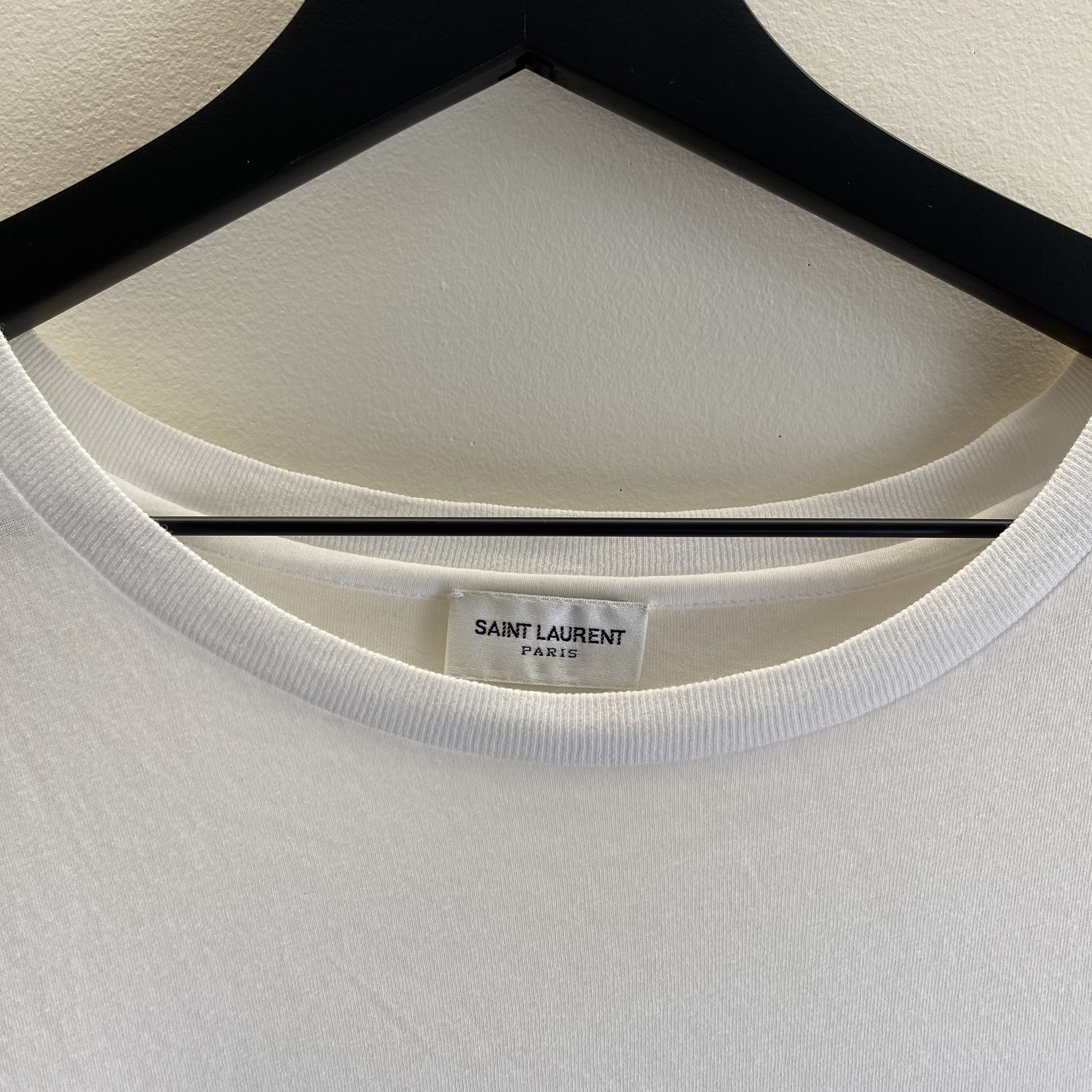 Saint Laurent Paris Saint Laurent Paris Signature Logo T-Shirt Size US M / EU 48-50 / 2 - 3 Thumbnail