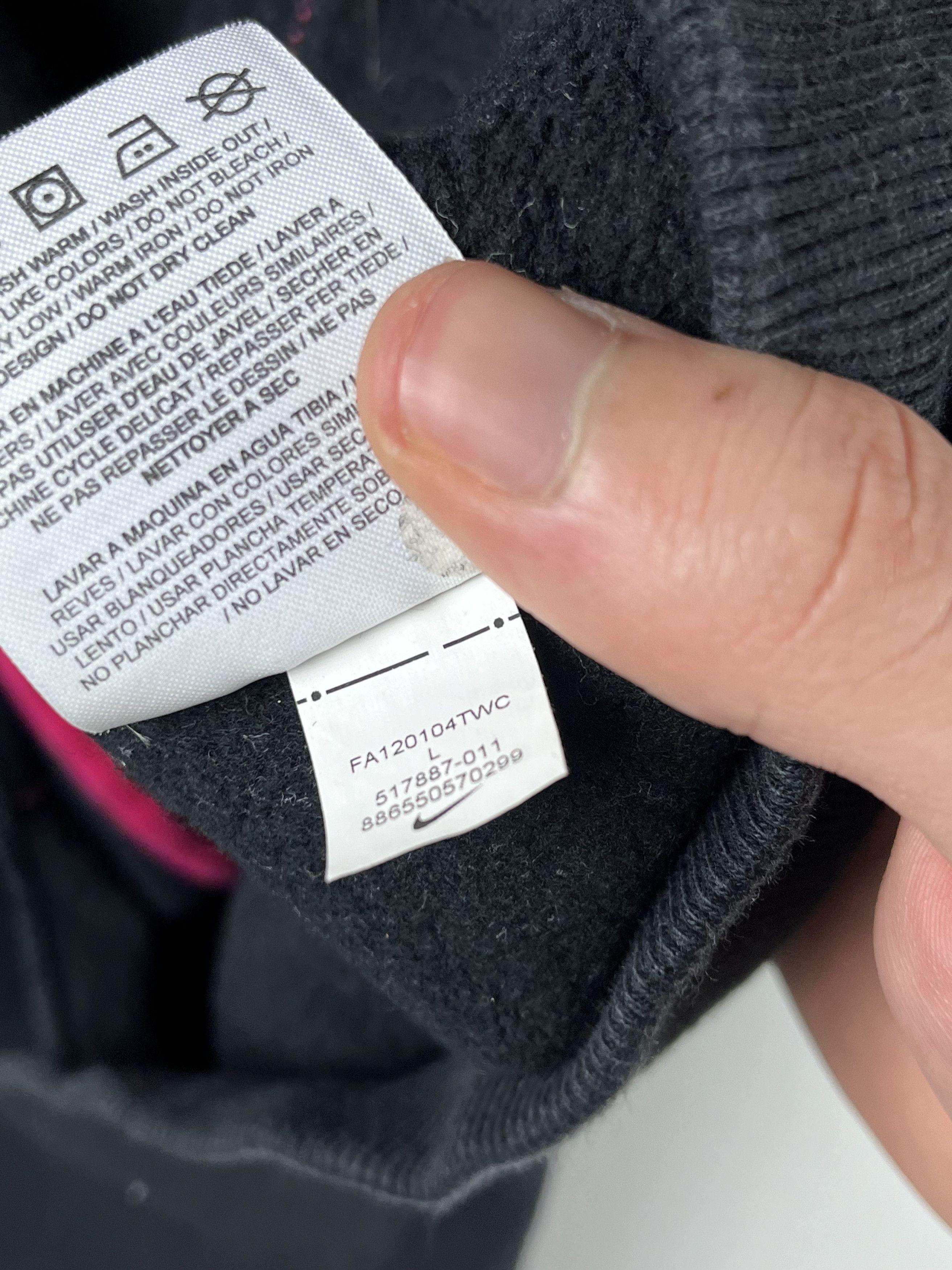Nike × Vintage Nike Vintage Center Logo Zip Hoodie Size L / US 10 / IT 46 - 7 Thumbnail