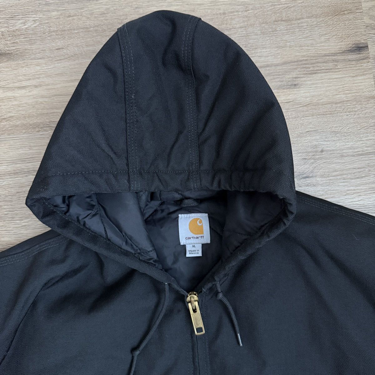 Carhartt Carhartt Active Hooded Jacket Quilted Linen Black Size US XL / EU 56 / 4 - 3 Thumbnail