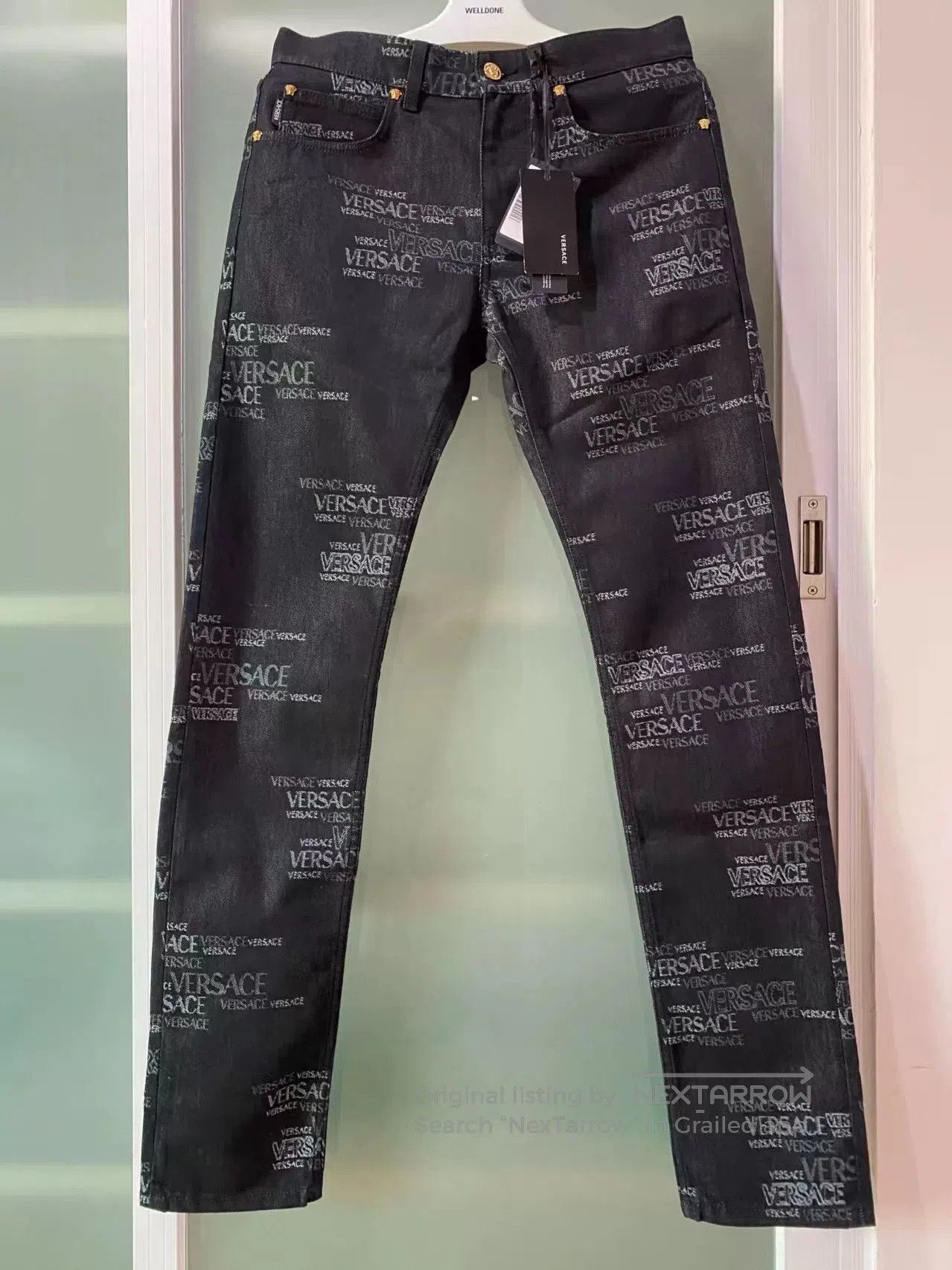 Versace Versace Washed Denim Pants. Size US 31 - 1 Thumbnail
