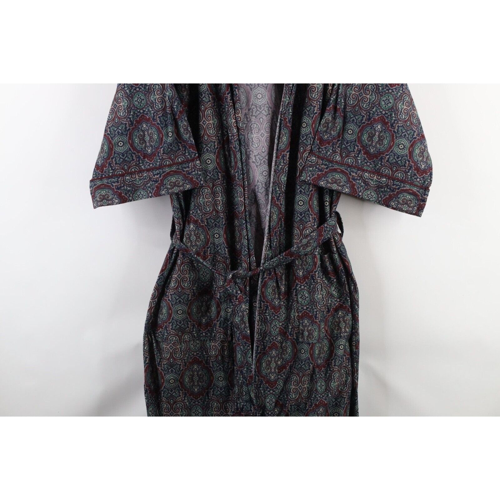 Vintage Vintage 90s Streetwear Rainbow Paisley Chamois Cloth Robe Size US L / EU 52-54 / 3 - 3 Thumbnail